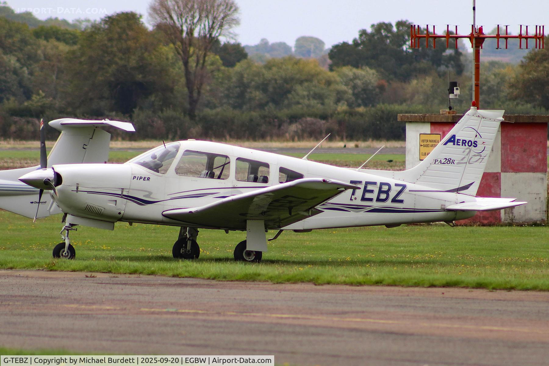 G-TEBZ, 1977 Piper PA-28R-201 Cherokee Arrow III C/N 28R-7737050, Based with Aeros

