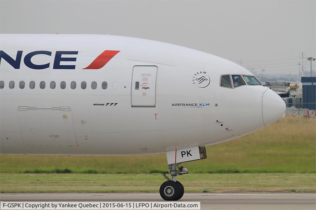 F-GSPK, 2000 Boeing 777-228/ER C/N 29010, Boeing 777-228 (ER), Take off run rwy 08, Paris-Orly airport (LFPO-ORY)
