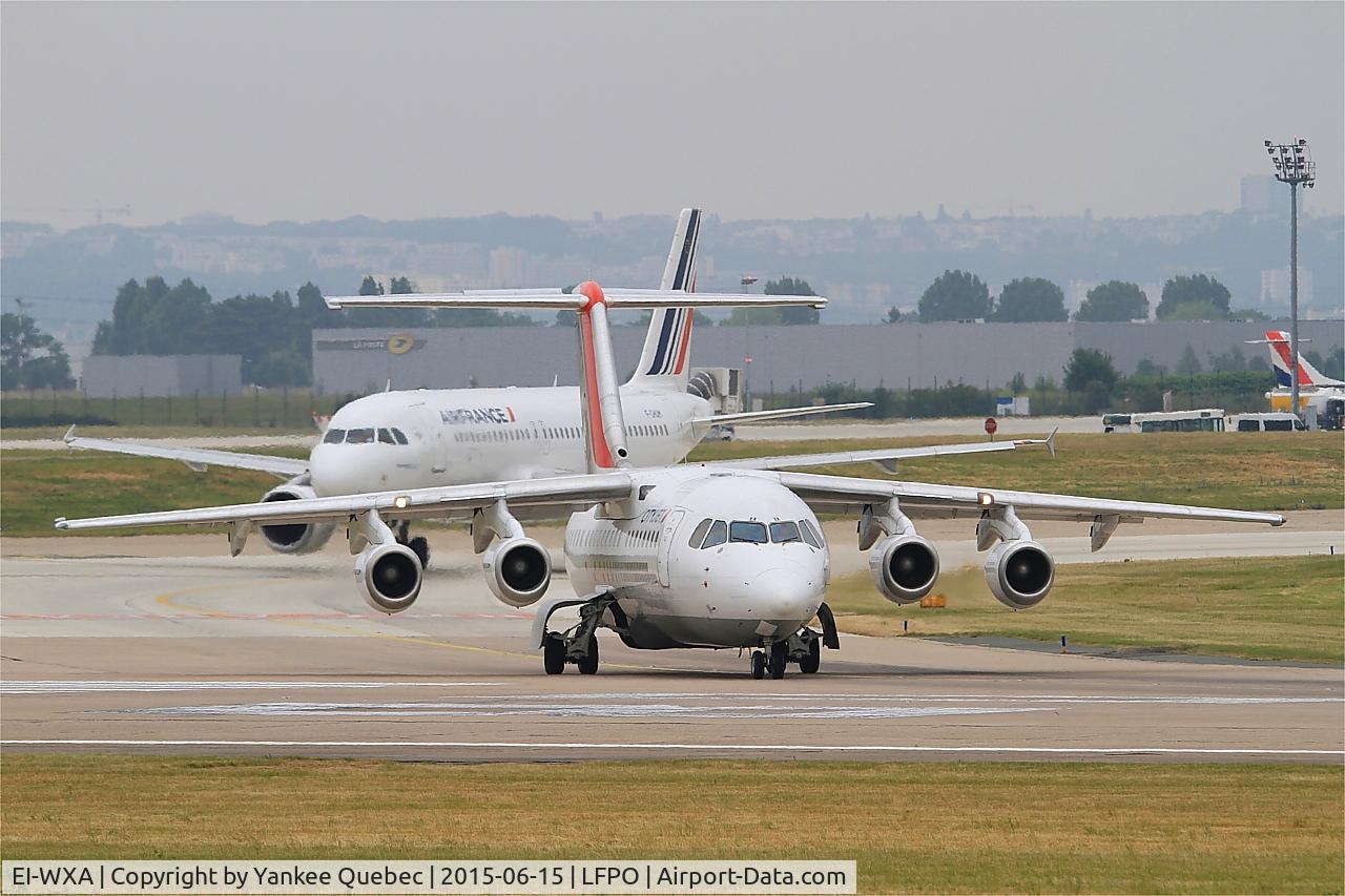 EI-WXA, 1997 British Aerospace Avro 146-RJ85A C/N E2310, British Aerospace RJ85A, Tining up rwy 08, Paris-Orly airport (LFPO-ORY)
