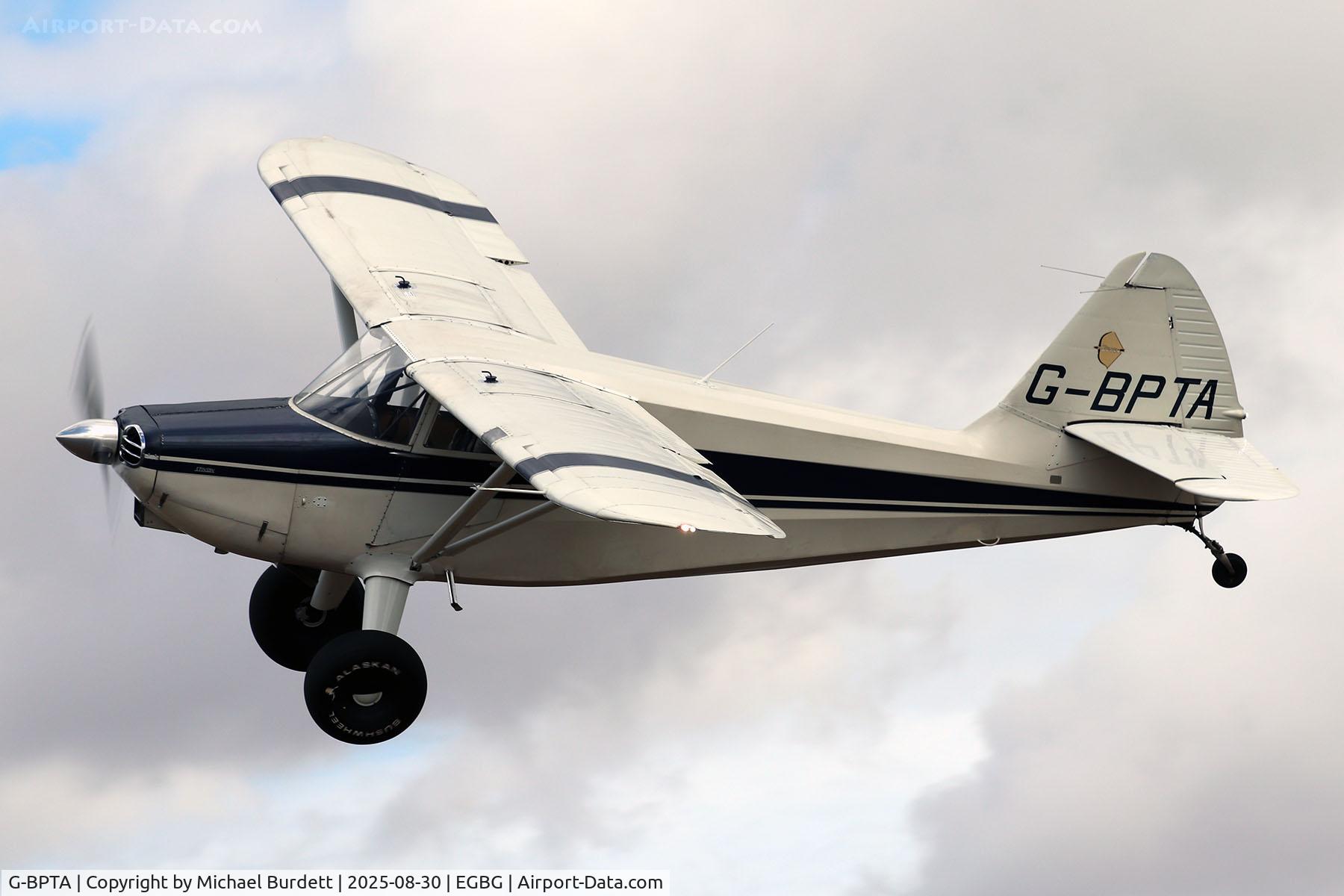 G-BPTA, 1947 Stinson 108-2 Voyager C/N 108-3429, Departing