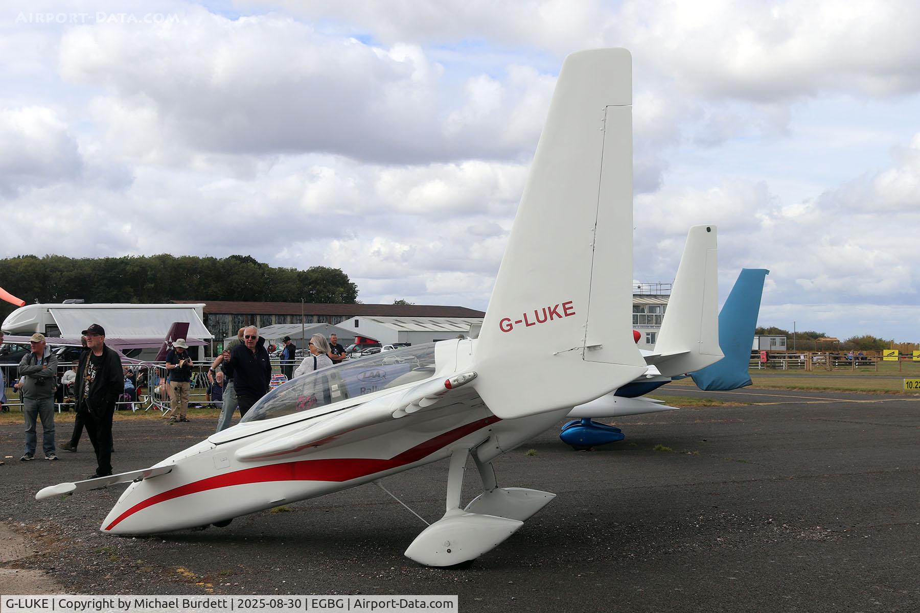 G-LUKE, 1986 Rutan Long-EZ C/N PFA 074A-10978, At LAA Rally