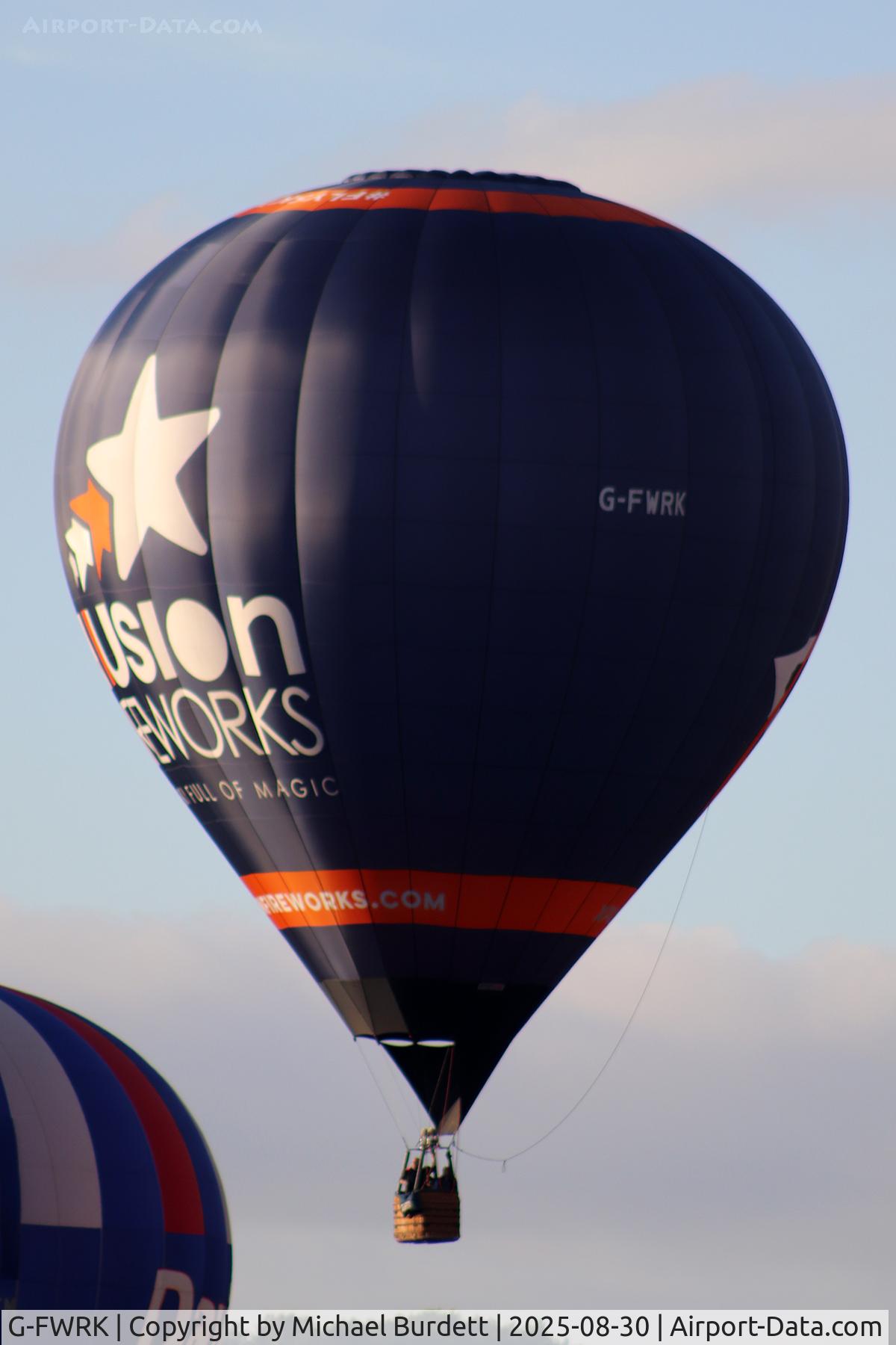 G-FWRK, 2021 Cameron Balloons Z-105 C/N 12464, Chatsworth House