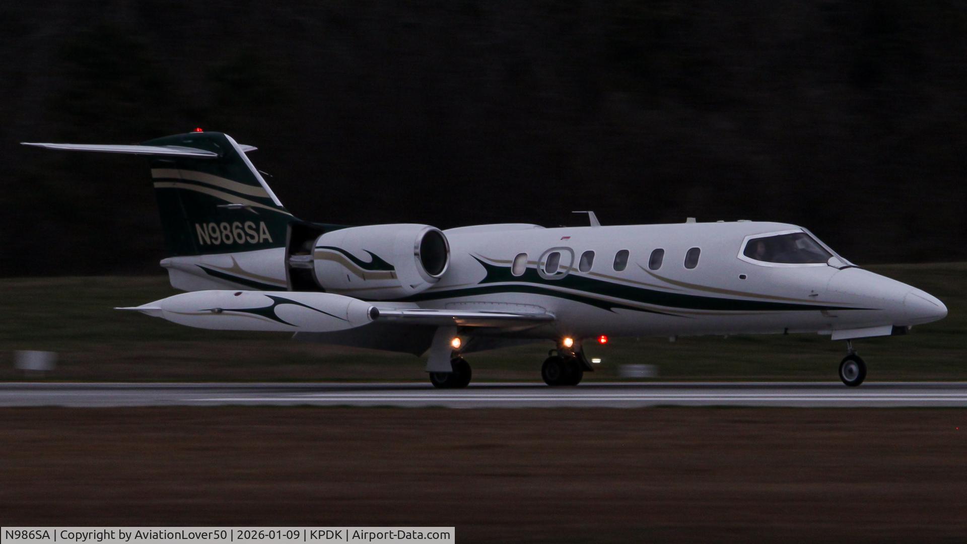 N986SA, 1985 Gates Learjet 35A C/N 609, Lear 35A