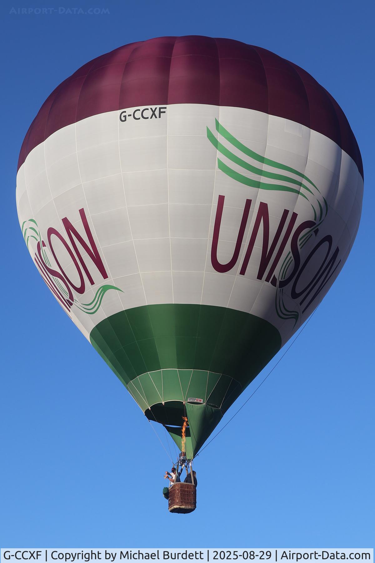 G-CCXF, 2004 Cameron Balloons Z-90 C/N 10593, Chatsworth House