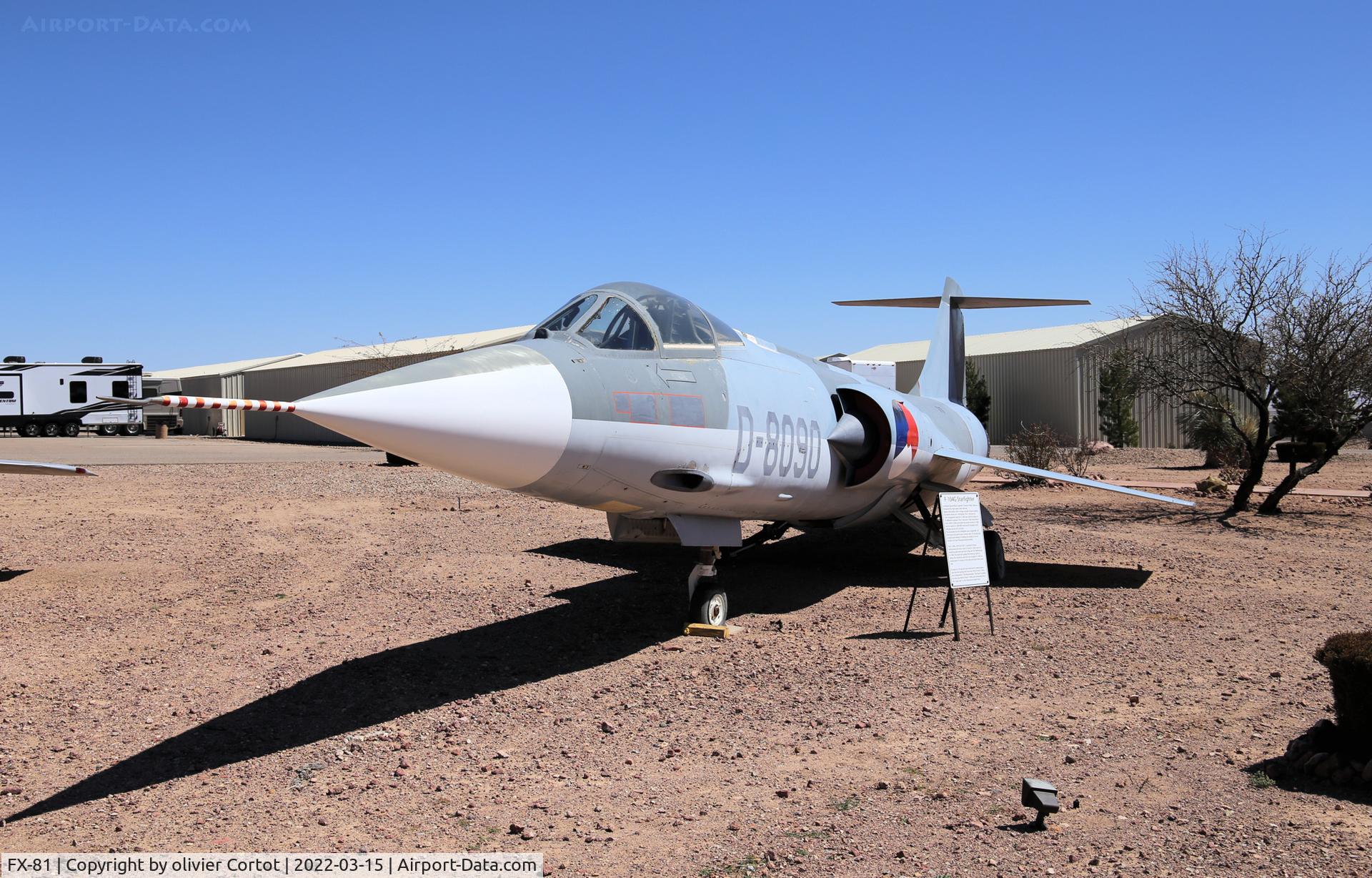 FX-81, Lockheed F-104G Starfighter C/N 683D-9139, Wilcox AZ motorsport ranch