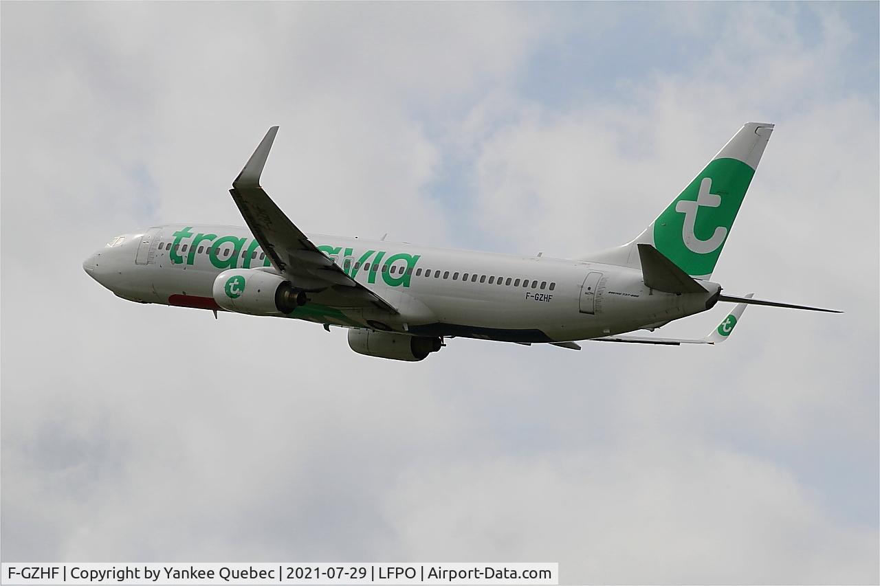 F-GZHF, 2009 Boeing 737-8K2 C/N 29677, Boeing 737-8K2, Climbing from rwy 24, Paris-Orly airport (LFPO-ORY)