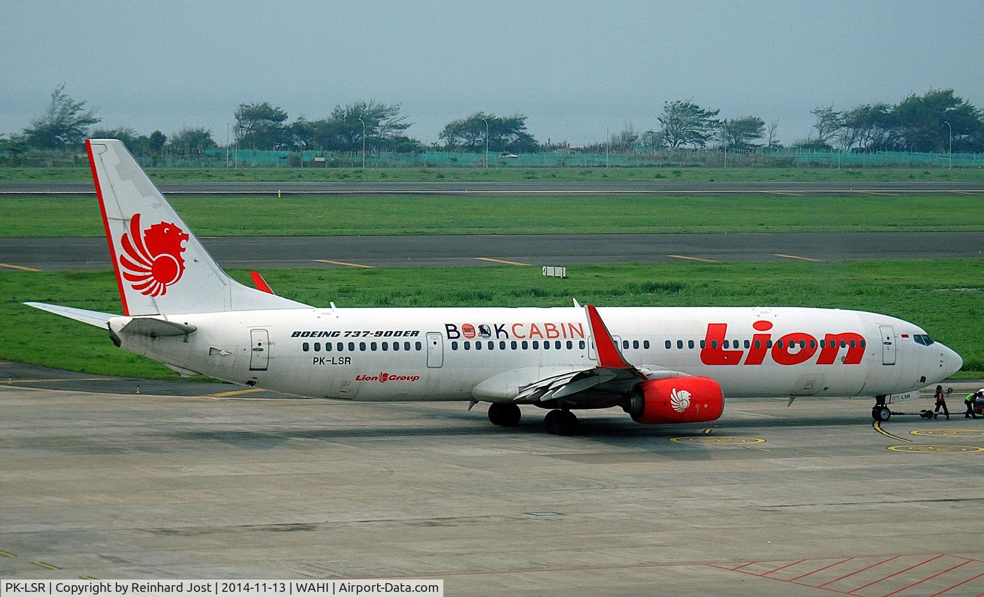 PK-LSR, 2017 Boeing 737-900ER C/N 43188, Ex-HS-LTZ of Thai Lion Air, it changed to Indonesian Lion Air with additional Book Cabin titles at Yogyakarta, Indonesia