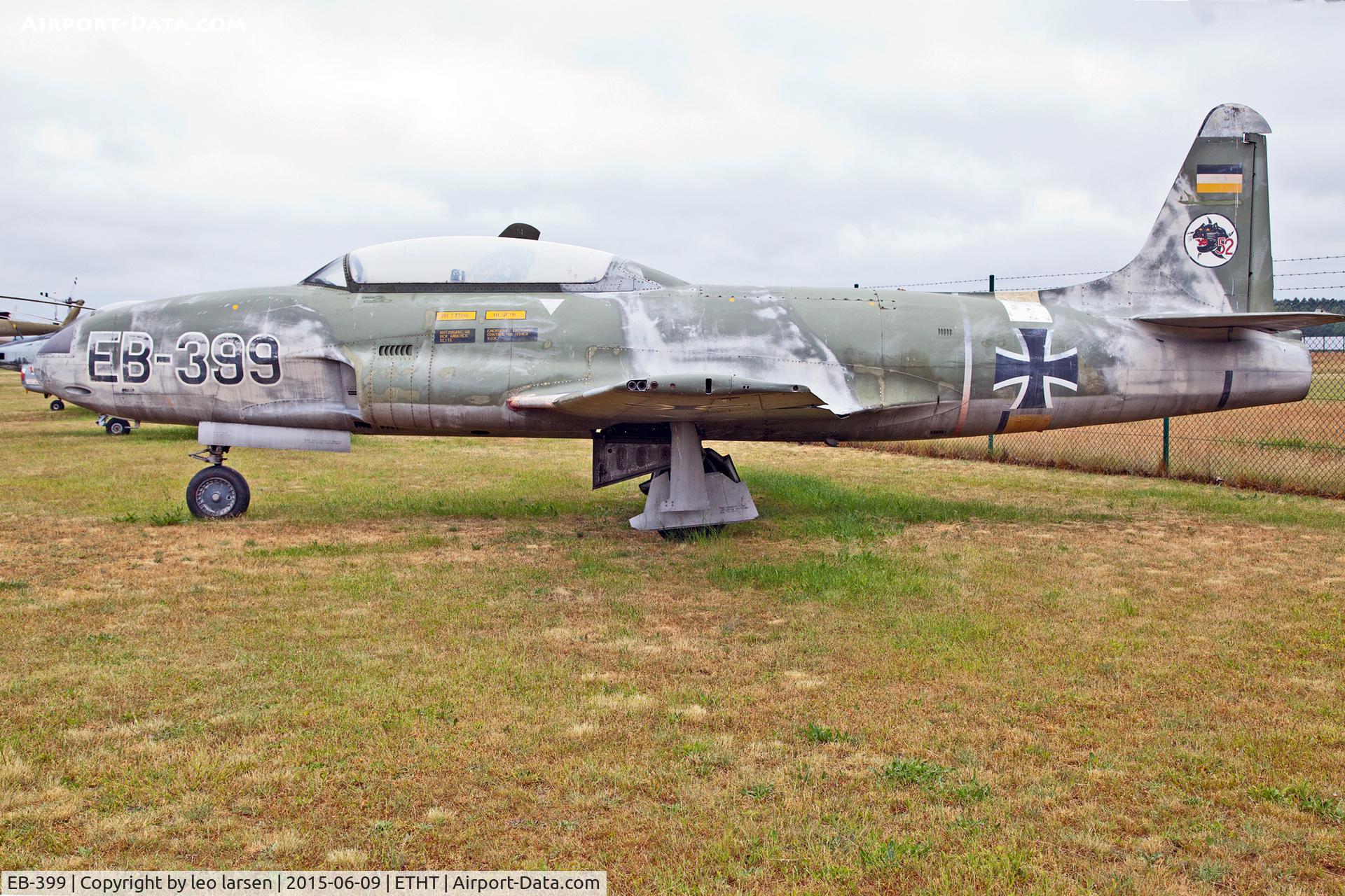 EB-399, 1953 Lockheed T-33A-1-LO C/N 580-8960, Flugplazmuseum Cottbus 9.6.2015