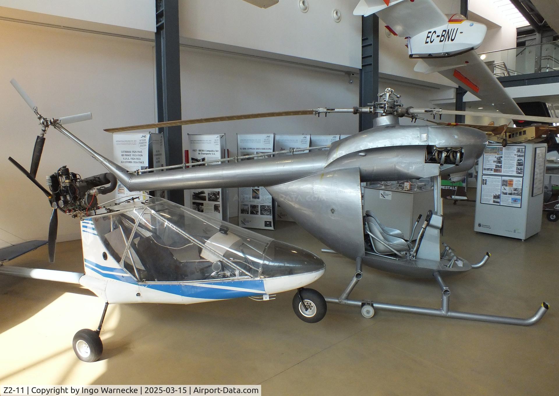 Z2-11, 1954 Aerotecnica AC-12 C/N 11, Aerotecnica AC-12 Pepo (minus cockpit canopy) at the FPAC (Fundació Parc Aeronàutic de Catalunya) Centre Cultural Aeronàutic, Barcelona El Prat airport