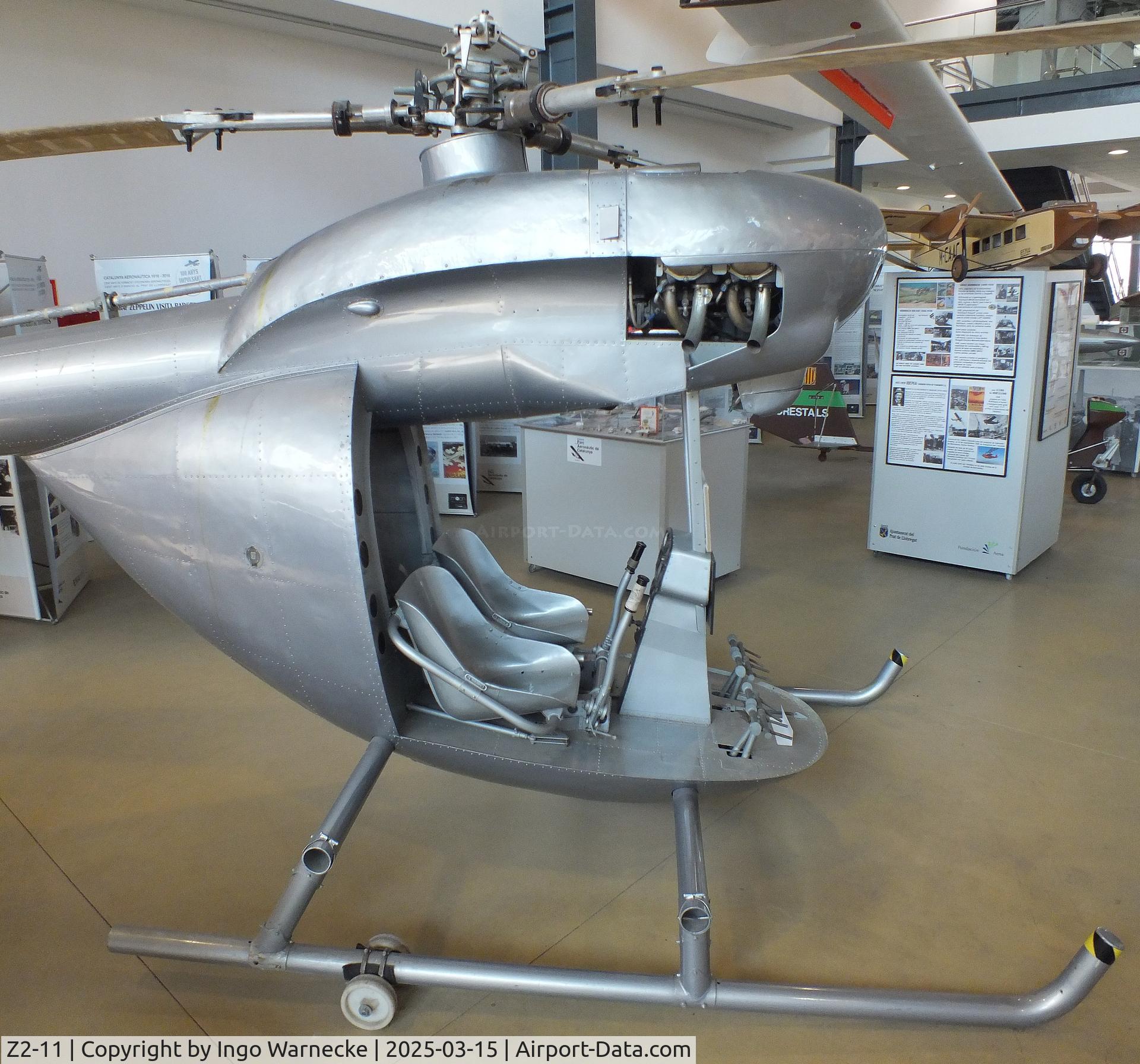 Z2-11, 1954 Aerotecnica AC-12 C/N 11, Aerotecnica AC-12 Pepo (minus cockpit canopy) at the FPAC (Fundació Parc Aeronàutic de Catalunya) Centre Cultural Aeronàutic, Barcelona El Prat airport #c