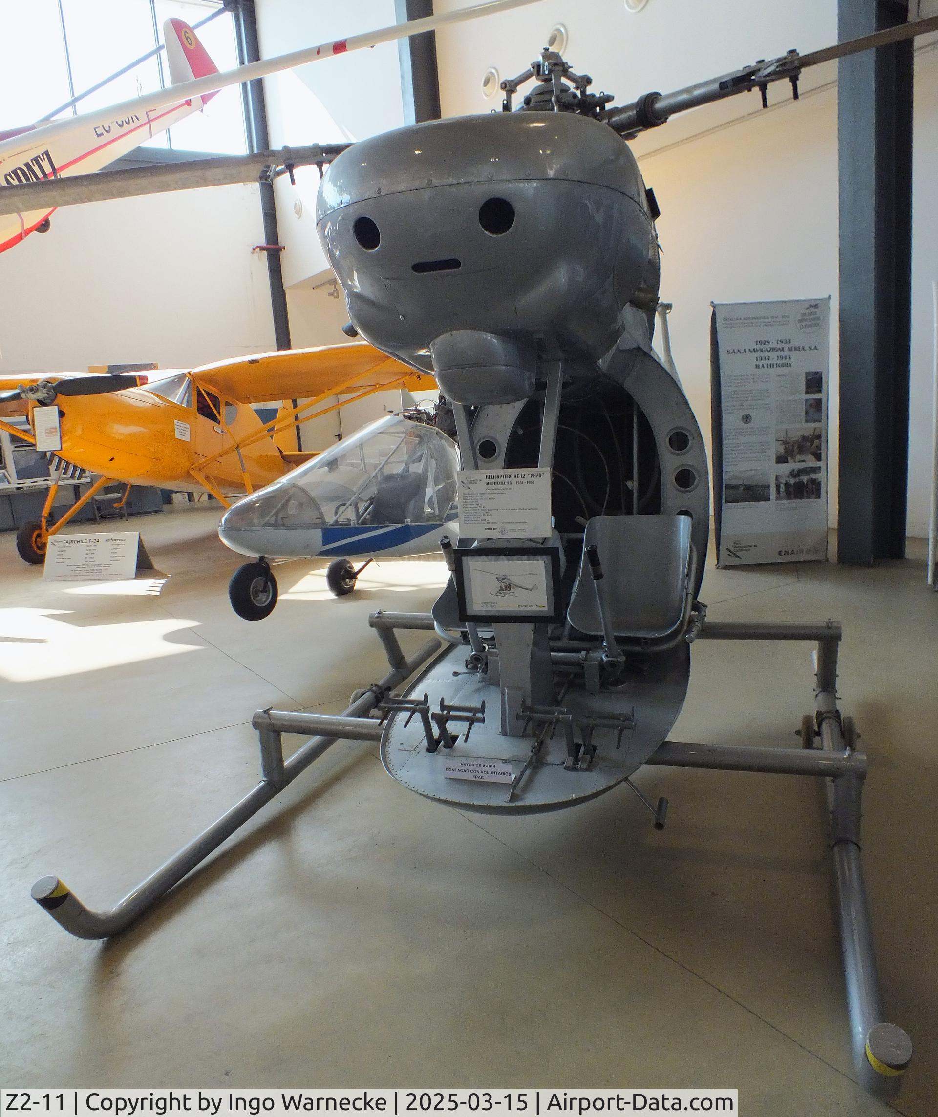 Z2-11, 1954 Aerotecnica AC-12 C/N 11, Aerotecnica AC-12 Pepo (minus cockpit canopy) at the FPAC (Fundació Parc Aeronàutic de Catalunya) Centre Cultural Aeronàutic, Barcelona El Prat airport #c