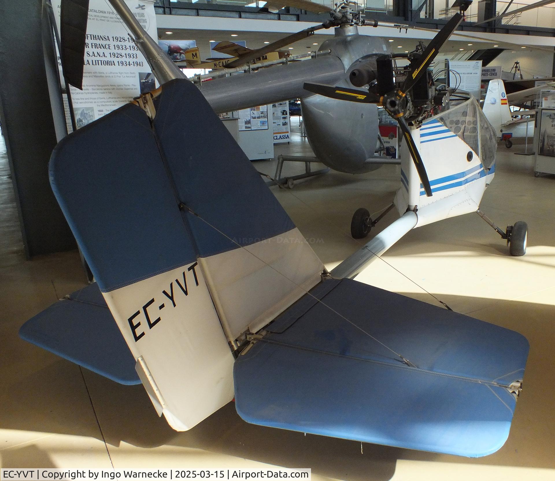 EC-YVT, Rans S-12 Airaile C/N 114/92, Rans S-12 Airaile (minus wings) at the FPAC (Fundació Parc Aeronàutic de Catalunya) Centre Cultural Aeronàutic, Barcelona El Prat airport