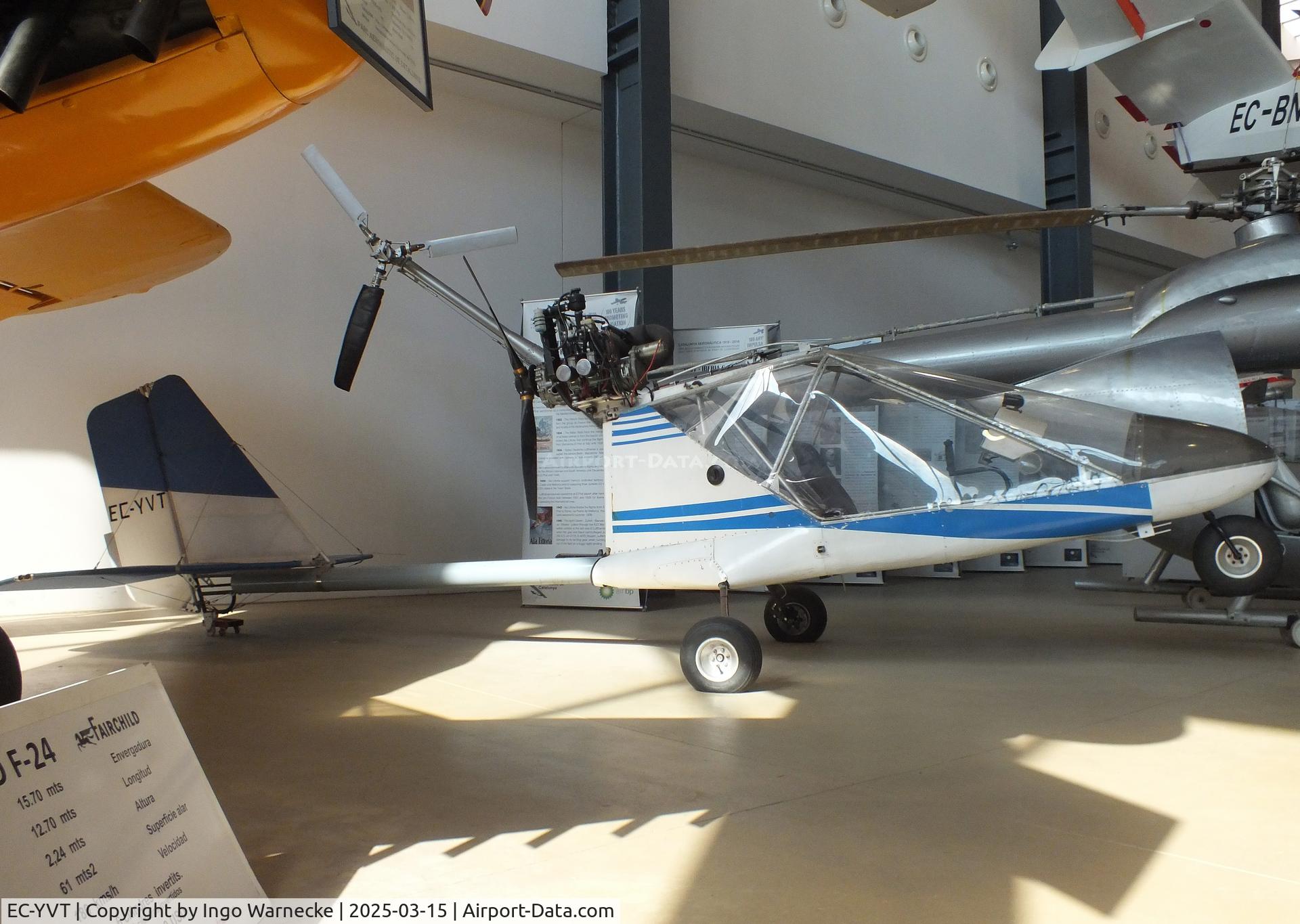 EC-YVT, Rans S-12 Airaile C/N 114/92, Rans S-12 Airaile (minus wings) at the FPAC (Fundació Parc Aeronàutic de Catalunya) Centre Cultural Aeronàutic, Barcelona El Prat airport