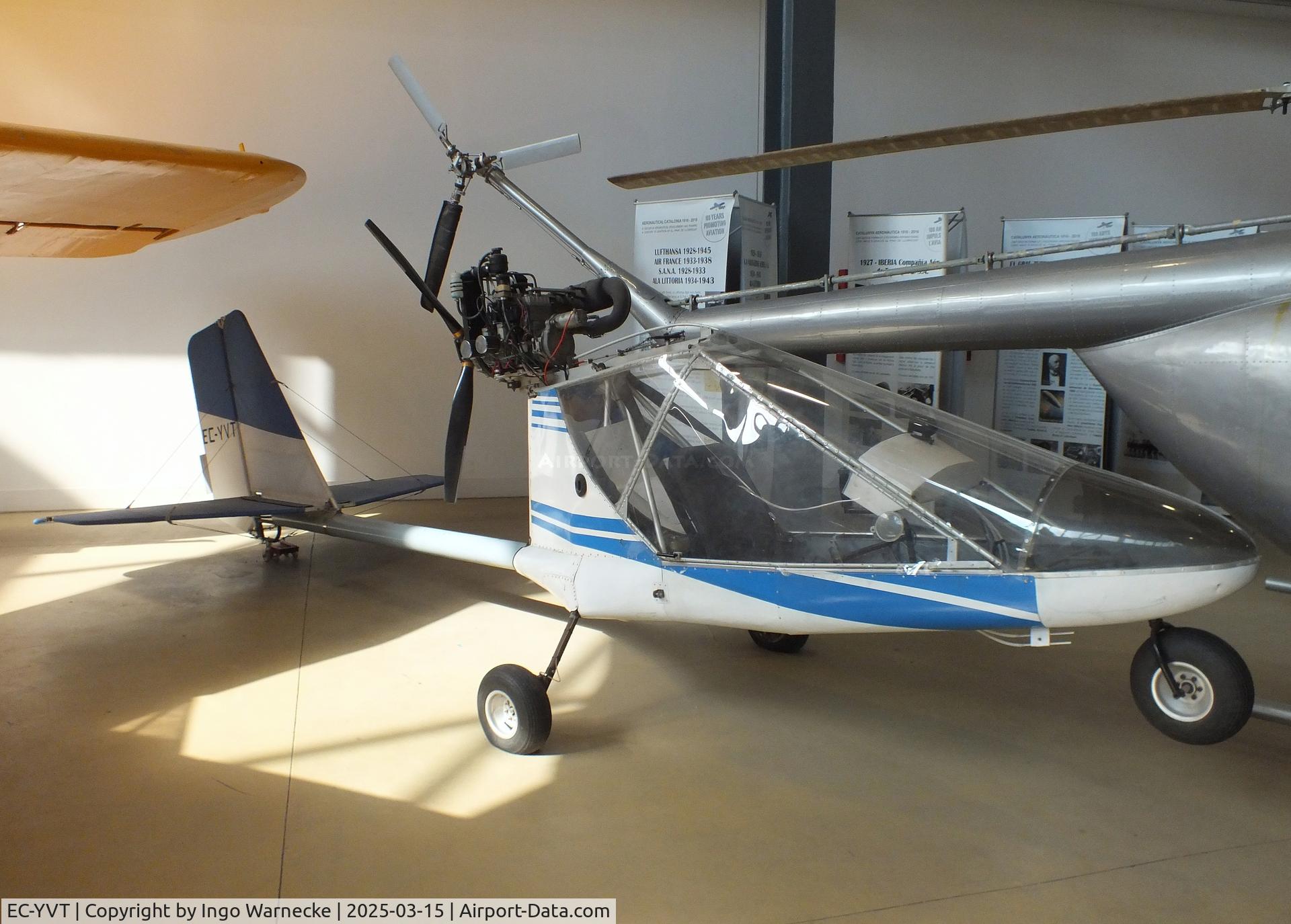 EC-YVT, Rans S-12 Airaile C/N 114/92, Rans S-12 Airaile (minus wings) at the FPAC (Fundació Parc Aeronàutic de Catalunya) Centre Cultural Aeronàutic, Barcelona El Prat airport
