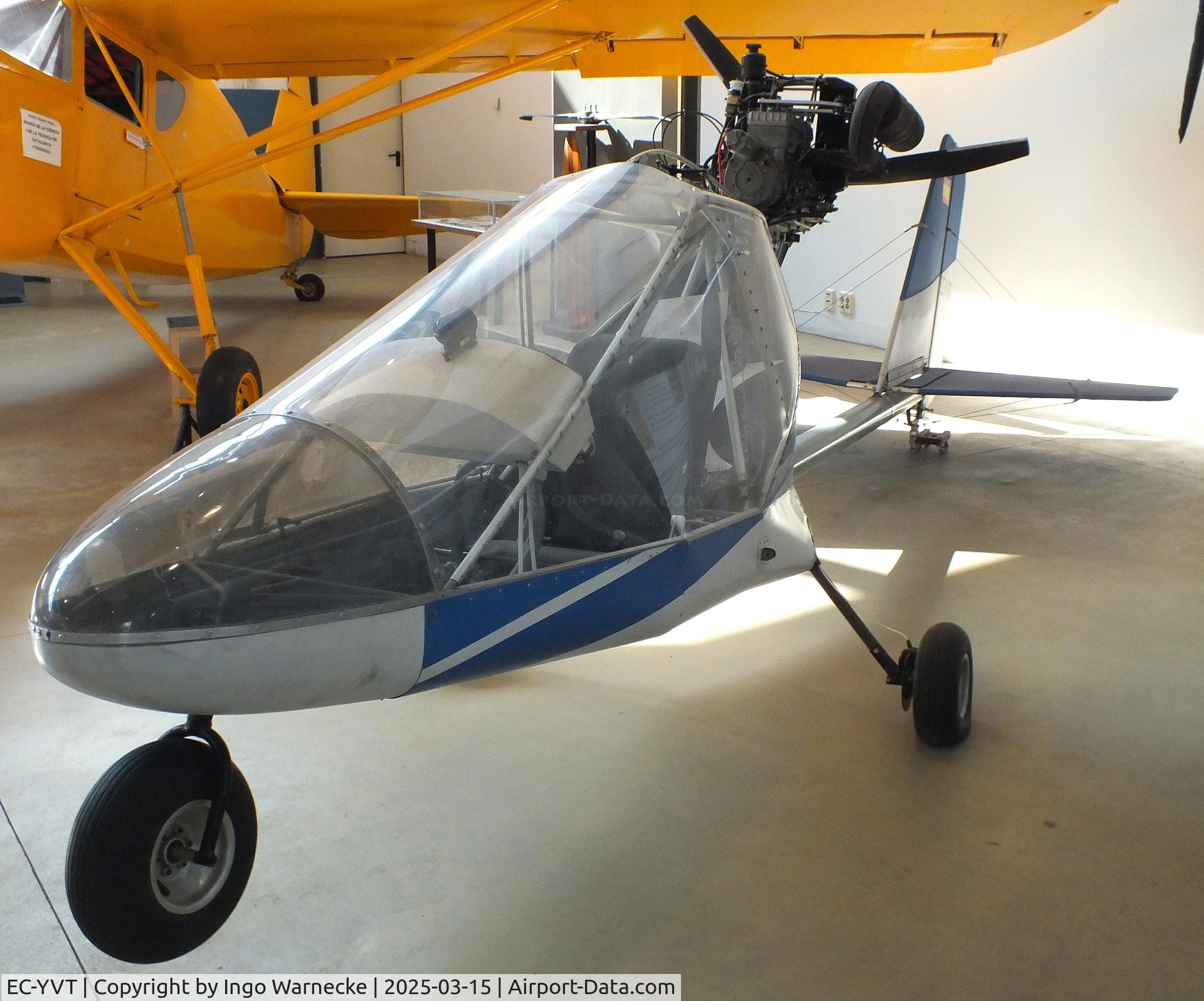 EC-YVT, Rans S-12 Airaile C/N 114/92, Rans S-12 Airaile (minus wings) at the FPAC (Fundació Parc Aeronàutic de Catalunya) Centre Cultural Aeronàutic, Barcelona El Prat airport #c