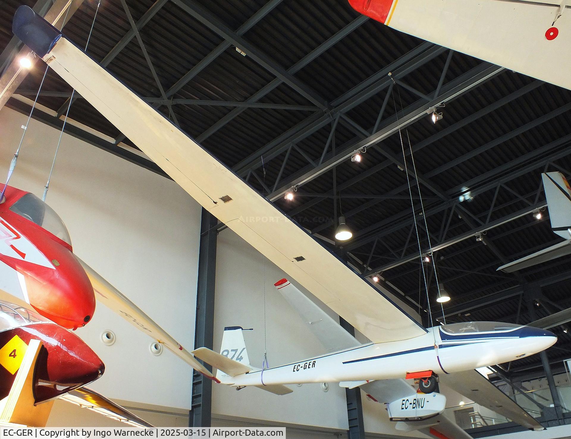 EC-GER, Wassmer WA-26P Squale C/N 74, Wassmer WA-26P Squale at the FPAC (Fundació Parc Aeronàutic de Catalunya) Centre Cultural Aeronàutic, Barcelona El Prat airport