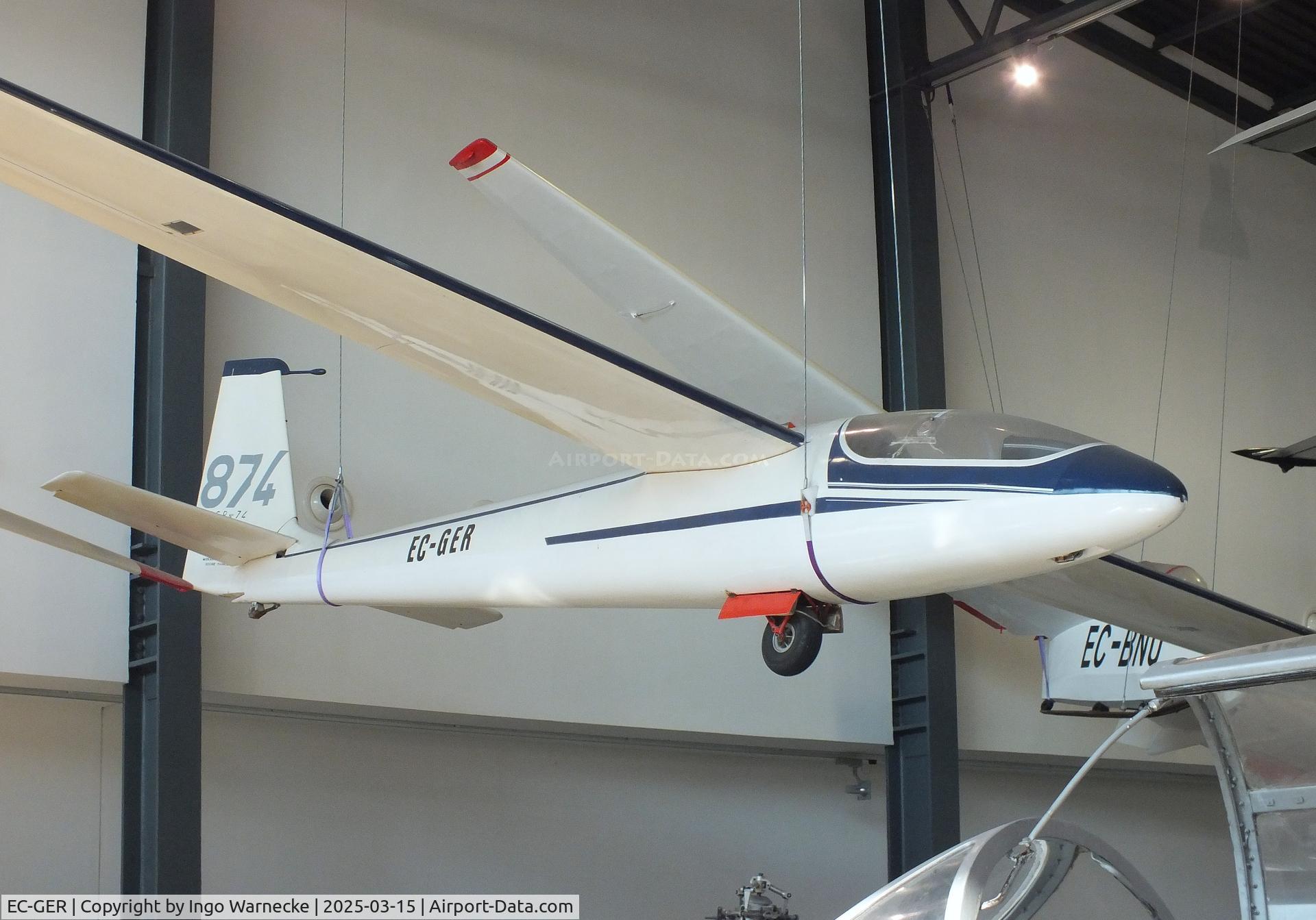 EC-GER, Wassmer WA-26P Squale C/N 74, Wassmer WA-26P Squale at the FPAC (Fundació Parc Aeronàutic de Catalunya) Centre Cultural Aeronàutic, Barcelona El Prat airport