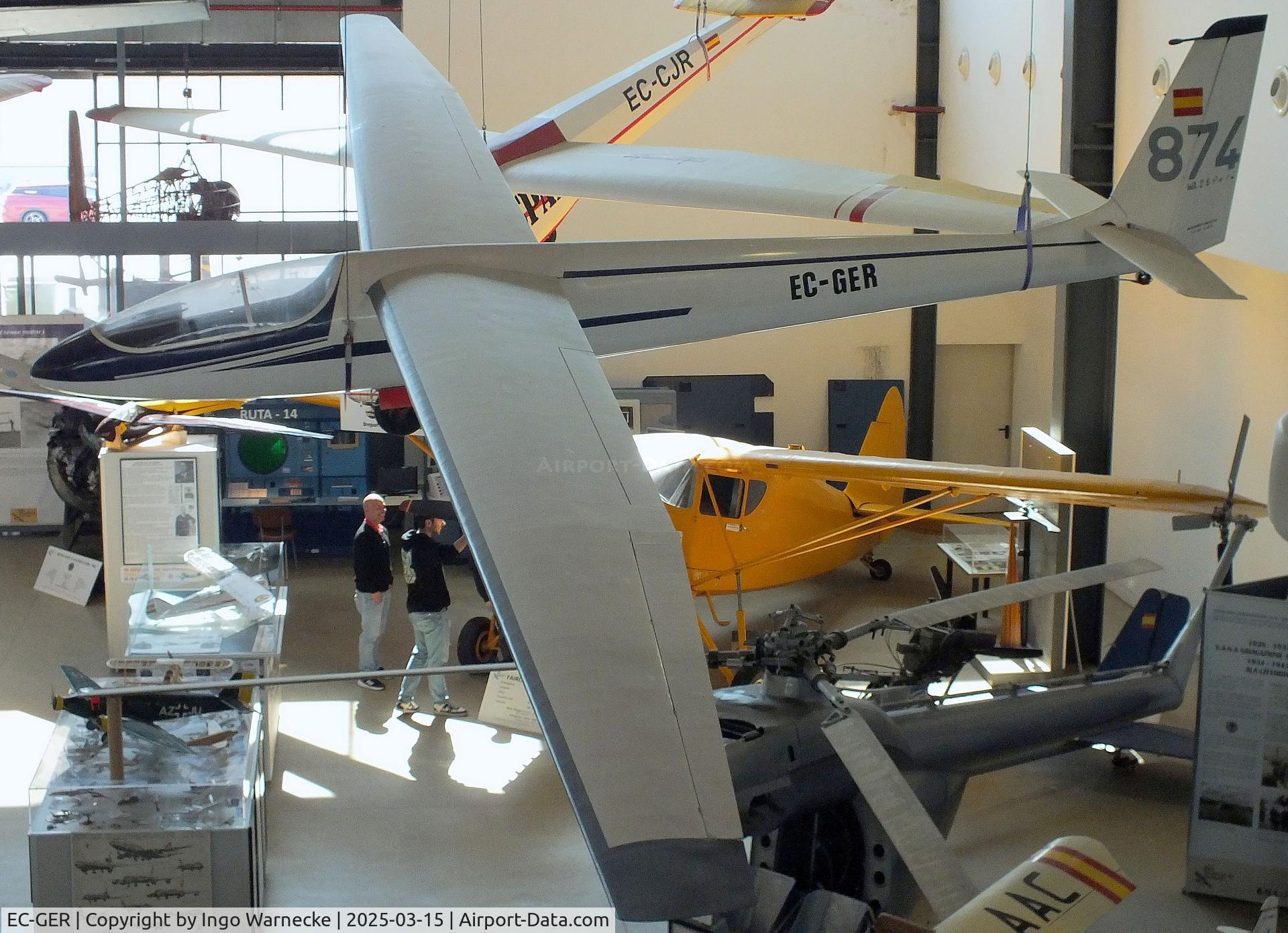 EC-GER, Wassmer WA-26P Squale C/N 74, Wassmer WA-26P Squale at the FPAC (Fundació Parc Aeronàutic de Catalunya) Centre Cultural Aeronàutic, Barcelona El Prat airport