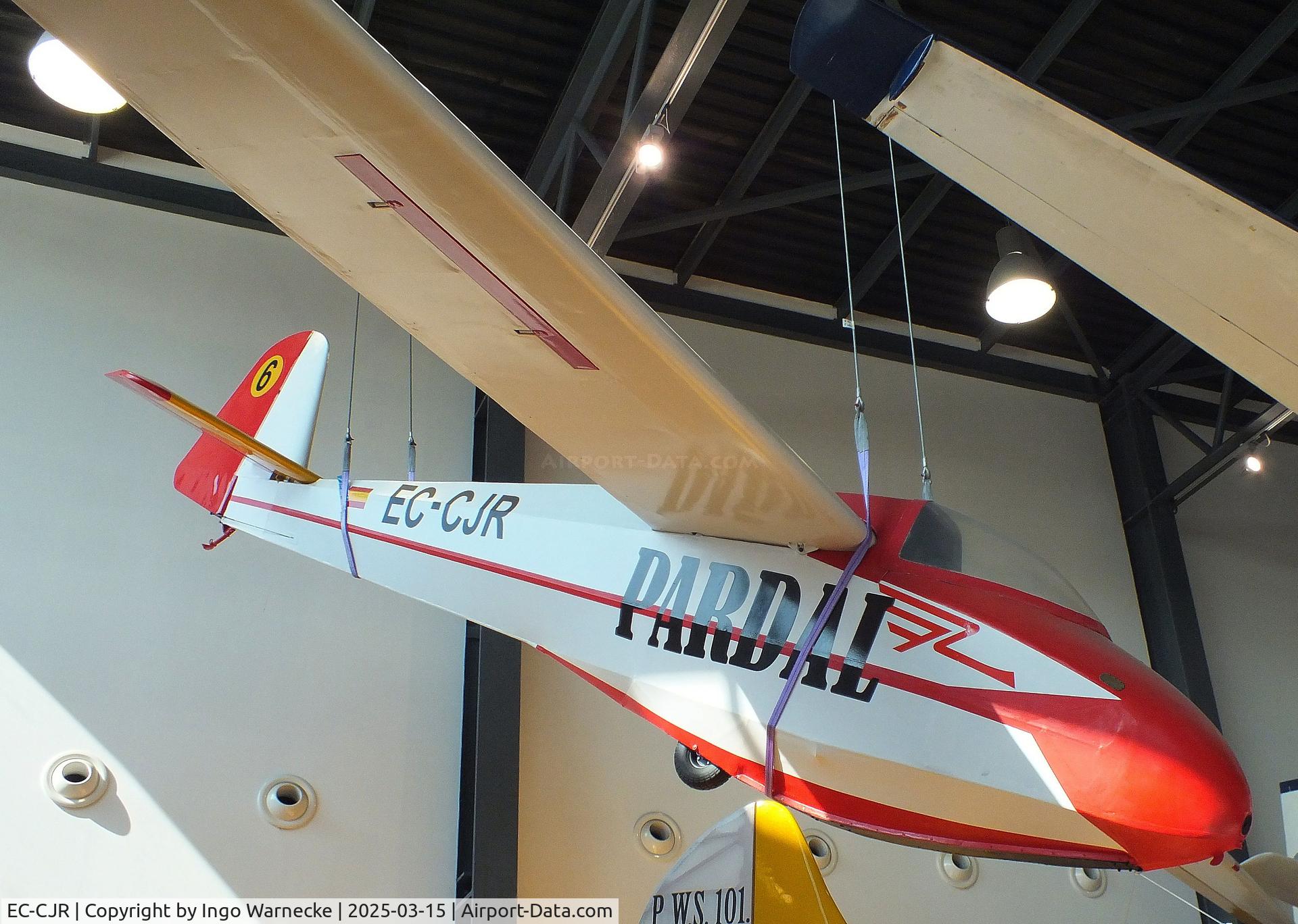 EC-CJR, 1956 Scheibe L-Spatz 55 C/N 6, Scheibe L-Spatz 55 at the FPAC (Fundació Parc Aeronàutic de Catalunya) Centre Cultural Aeronàutic, Barcelona El Prat airport