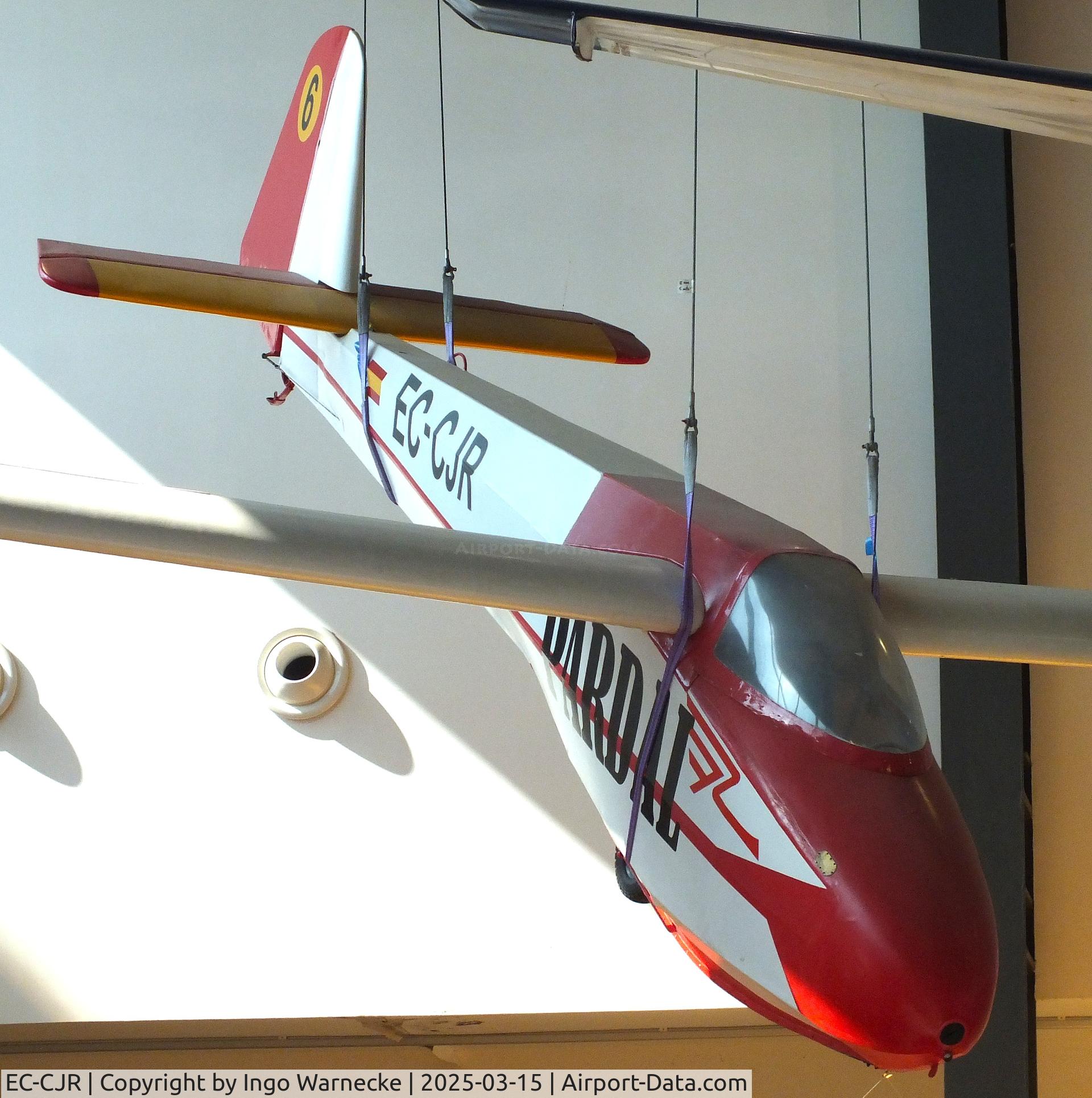 EC-CJR, 1956 Scheibe L-Spatz 55 C/N 6, Scheibe L-Spatz 55 at the FPAC (Fundació Parc Aeronàutic de Catalunya) Centre Cultural Aeronàutic, Barcelona El Prat airport
