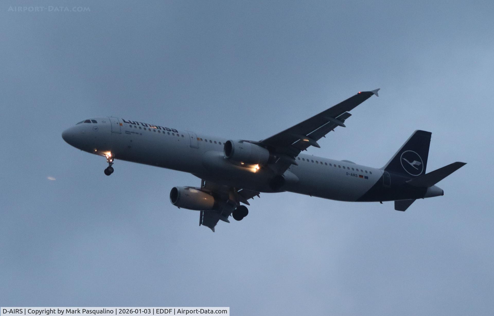 D-AIRS, 1996 Airbus A321-131 C/N 0595, Airbus A321-131