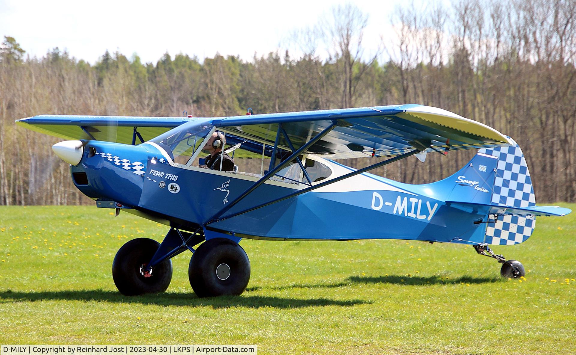 D-MILY, 2010 Zlin Savage Cruiser C/N 0196, With big wheels and Fear This titles at Plasy, Czech Republic