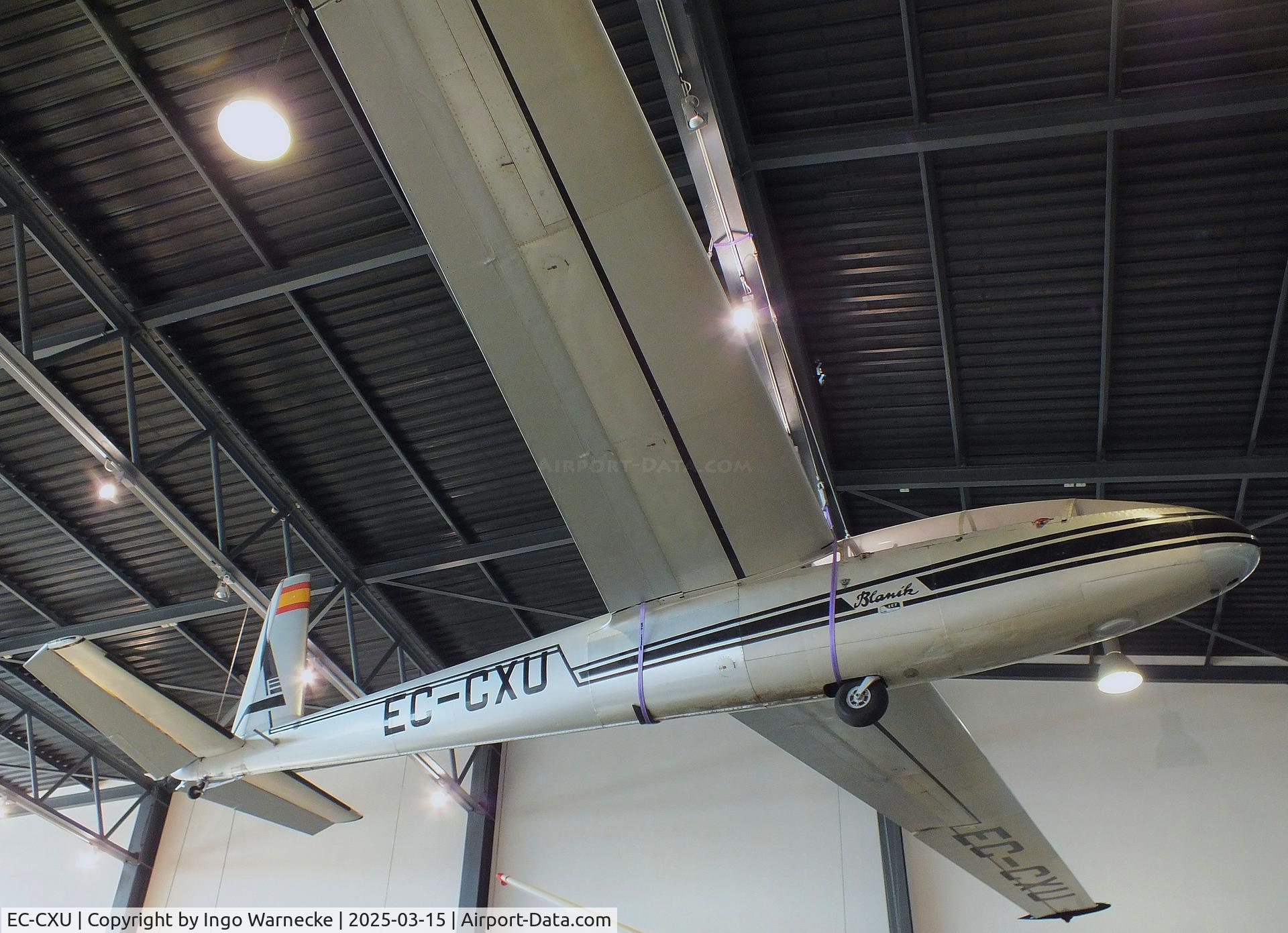 EC-CXU, 1976 Let L-13 Blanik C/N 026308, Let L-13 Blanik at the FPAC (Fundació Parc Aeronàutic de Catalunya) Centre Cultural Aeronàutic, Barcelona El Prat airport