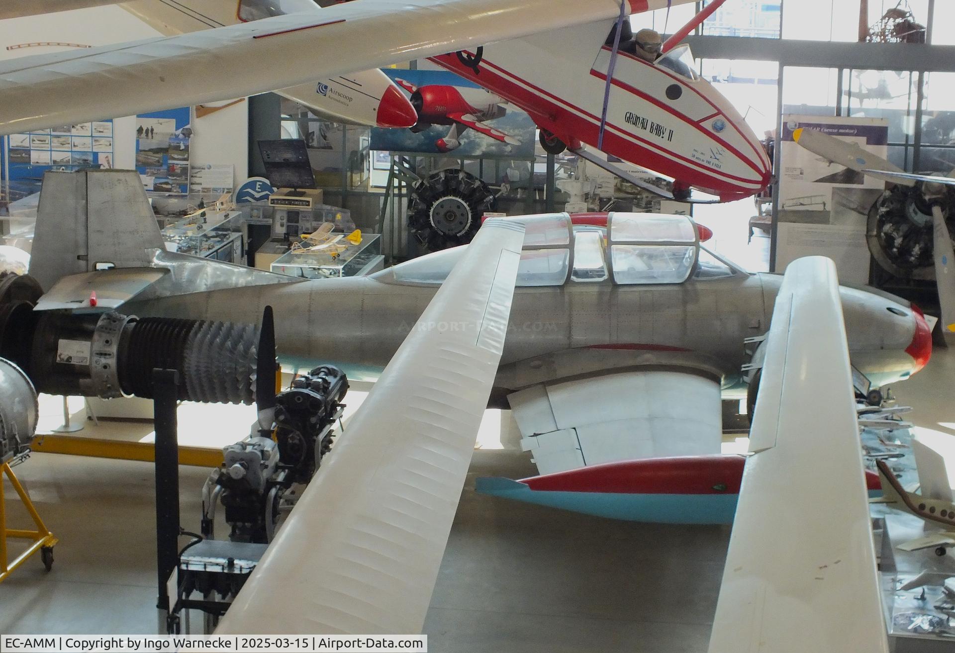 EC-AMM, 1955 Hispano HA-200R1 Saeta C/N P1, Hispano HA-200R1 Saeta first prototype at the FPAC (Fundació Parc Aeronàutic de Catalunya) Centre Cultural Aeronàutic, Barcelona El Prat airport