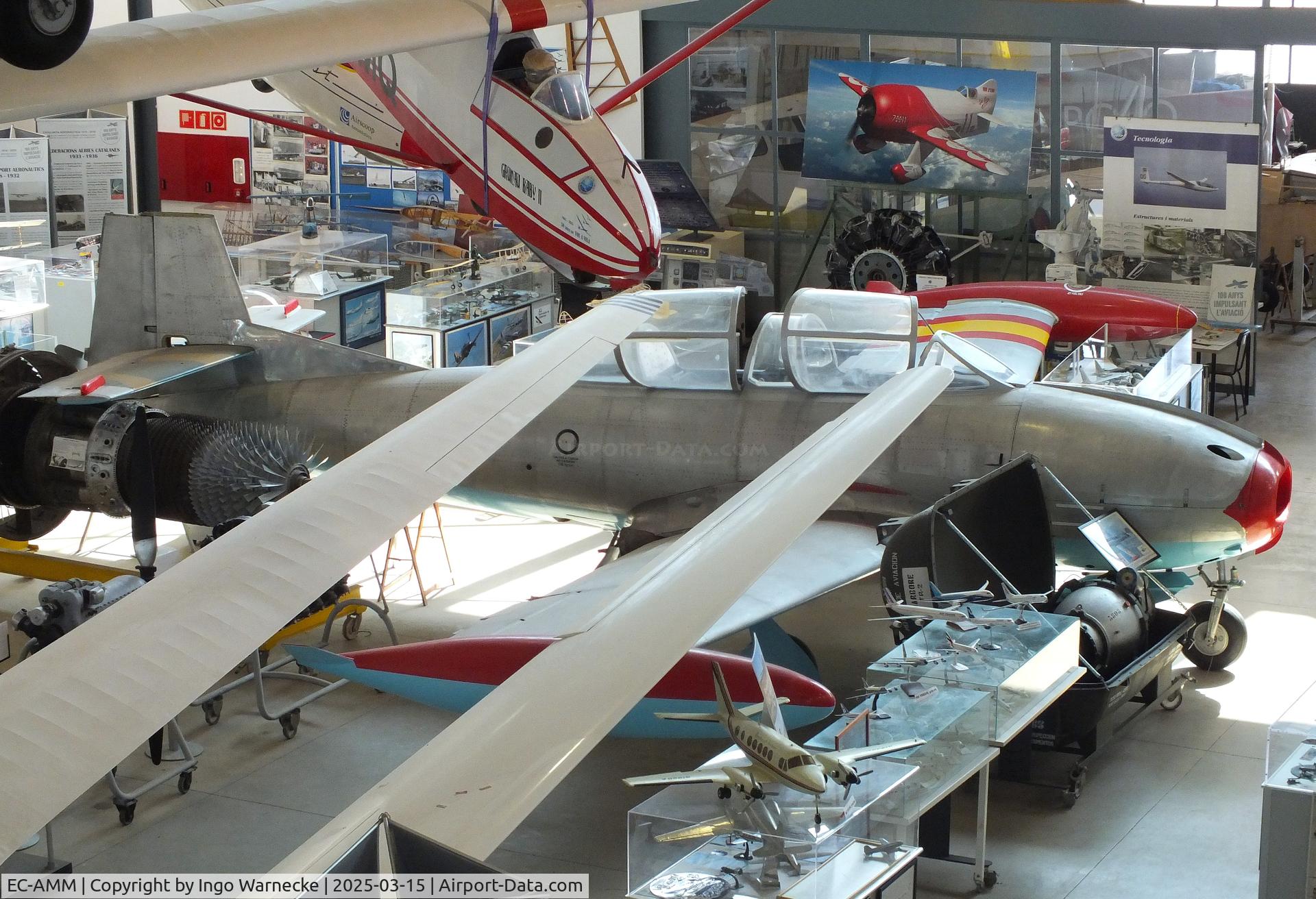 EC-AMM, 1955 Hispano HA-200R1 Saeta C/N P1, Hispano HA-200R1 Saeta first prototype at the FPAC (Fundació Parc Aeronàutic de Catalunya) Centre Cultural Aeronàutic, Barcelona El Prat airport