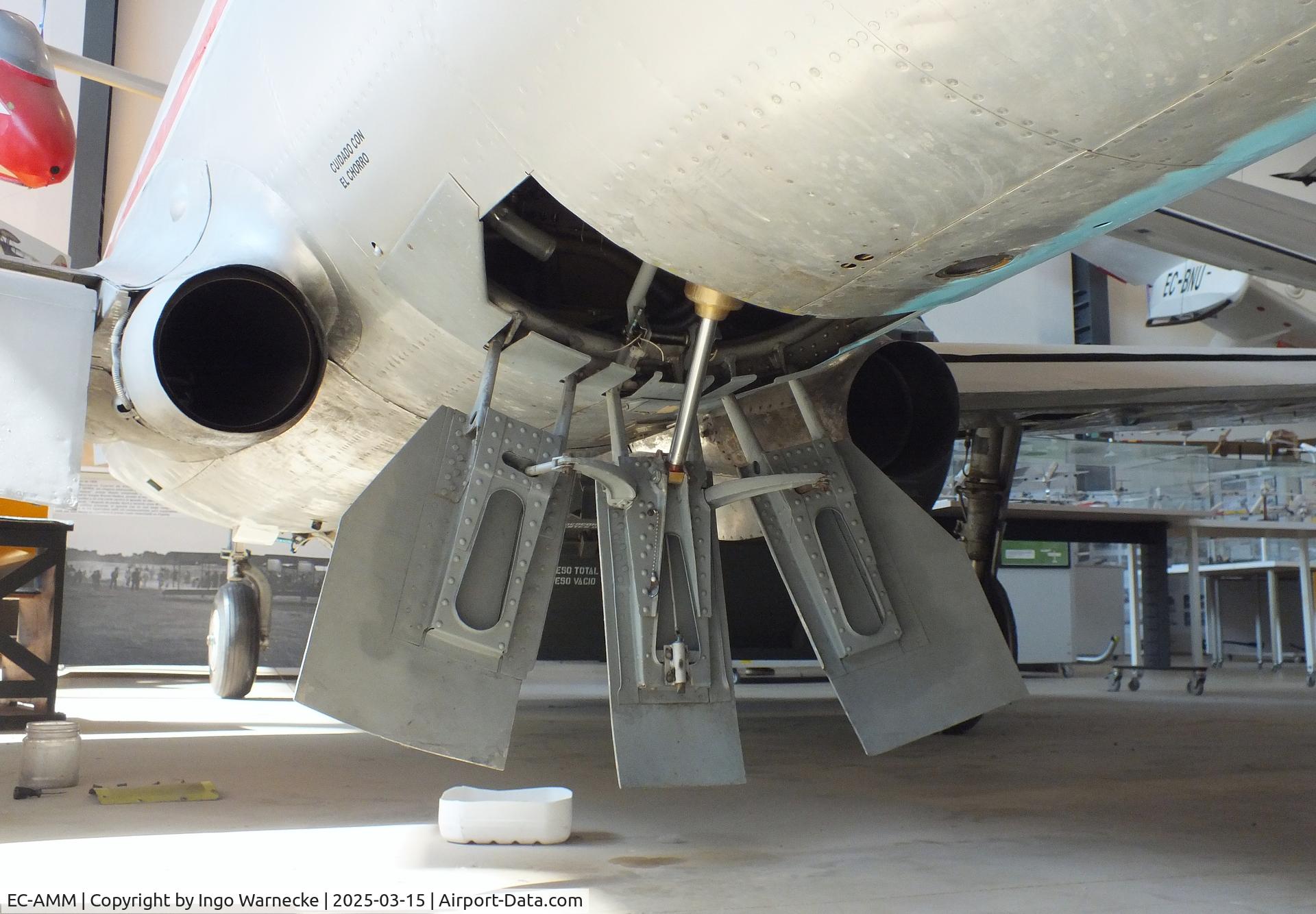 EC-AMM, 1955 Hispano HA-200R1 Saeta C/N P1, Hispano HA-200R1 Saeta first prototype at the FPAC (Fundació Parc Aeronàutic de Catalunya) Centre Cultural Aeronàutic, Barcelona El Prat airport