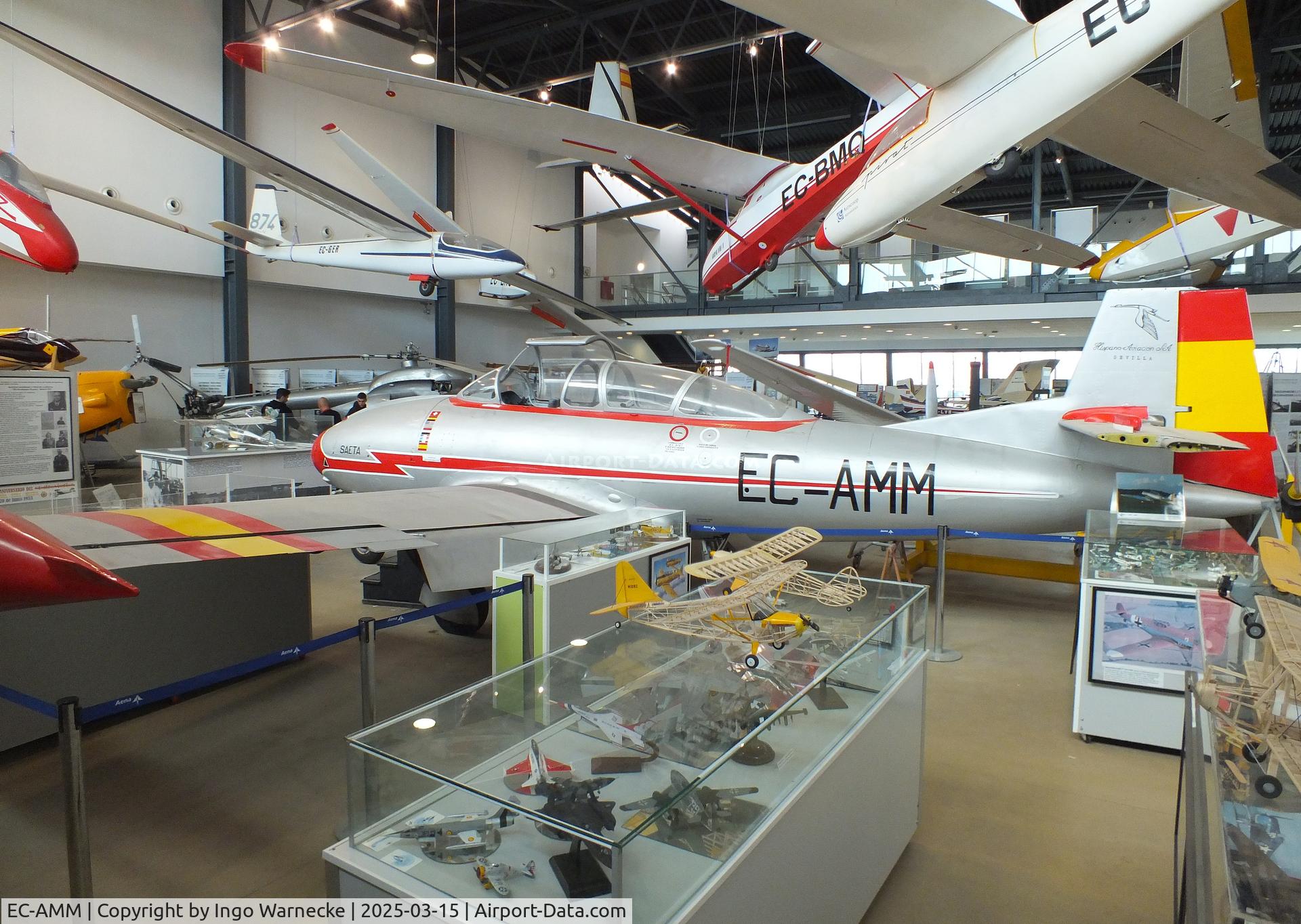 EC-AMM, 1955 Hispano HA-200R1 Saeta C/N P1, Hispano HA-200R1 Saeta first prototype at the FPAC (Fundació Parc Aeronàutic de Catalunya) Centre Cultural Aeronàutic, Barcelona El Prat airport