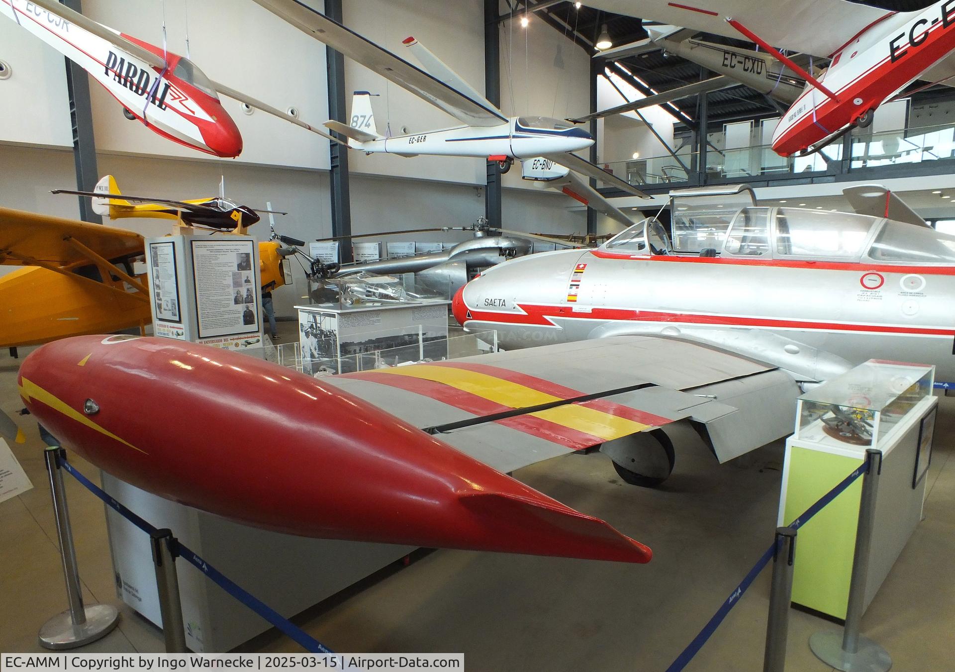 EC-AMM, 1955 Hispano HA-200R1 Saeta C/N P1, Hispano HA-200R1 Saeta first prototype at the FPAC (Fundació Parc Aeronàutic de Catalunya) Centre Cultural Aeronàutic, Barcelona El Prat airport