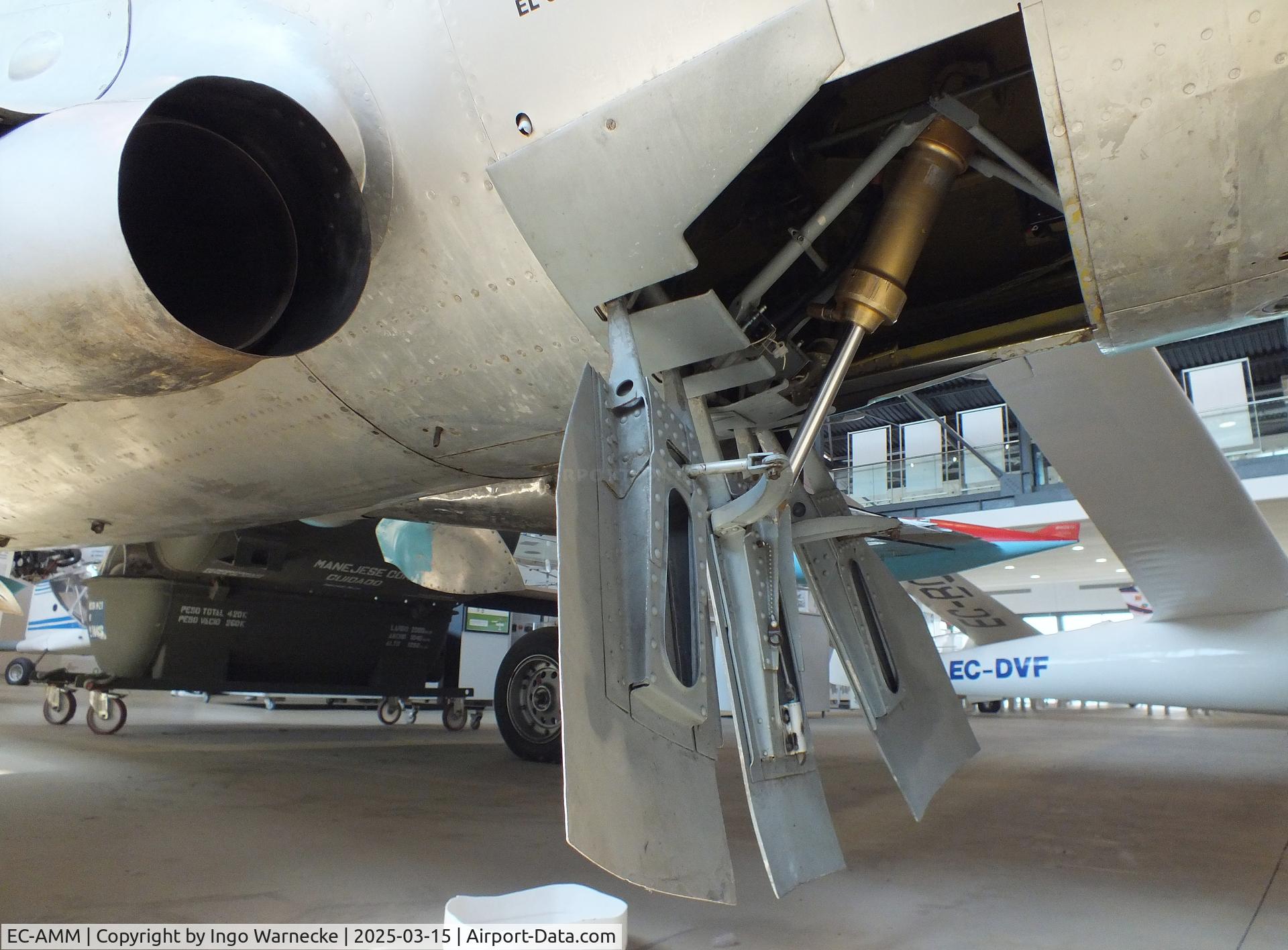EC-AMM, 1955 Hispano HA-200R1 Saeta C/N P1, Hispano HA-200R1 Saeta first prototype at the FPAC (Fundació Parc Aeronàutic de Catalunya) Centre Cultural Aeronàutic, Barcelona El Prat airport