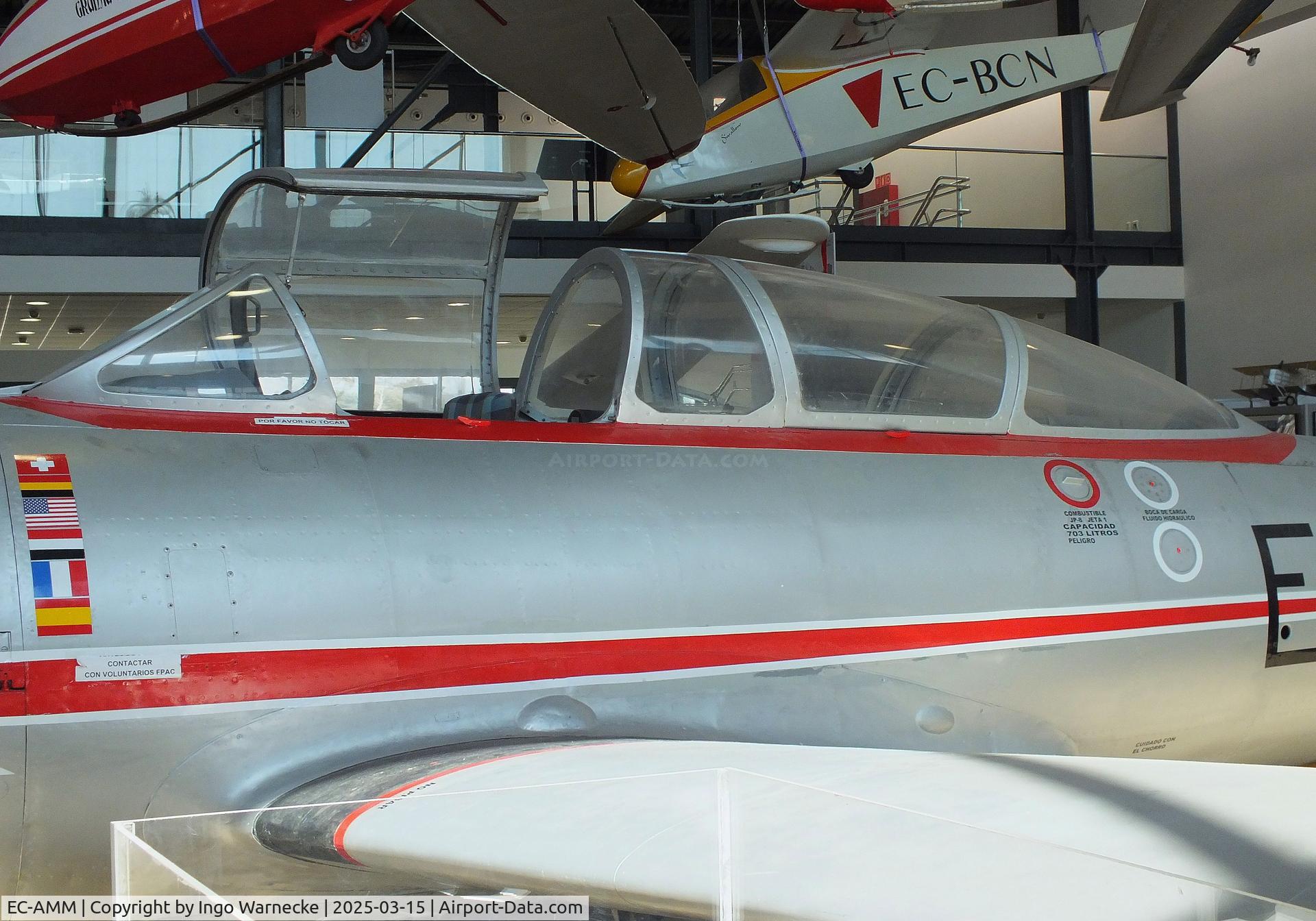 EC-AMM, 1955 Hispano HA-200R1 Saeta C/N P1, Hispano HA-200R1 Saeta first prototype at the FPAC (Fundació Parc Aeronàutic de Catalunya) Centre Cultural Aeronàutic, Barcelona El Prat airport