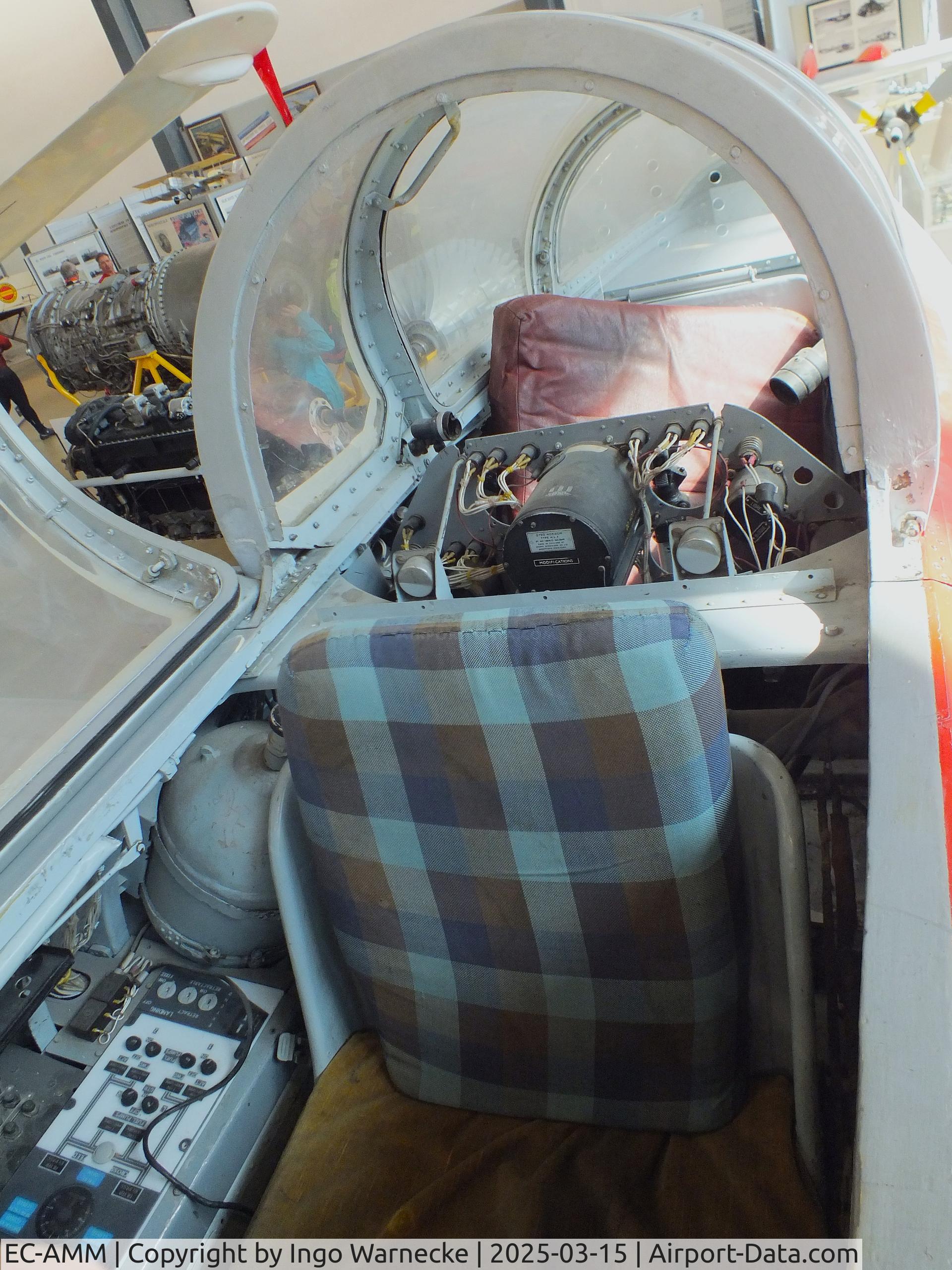 EC-AMM, 1955 Hispano HA-200R1 Saeta C/N P1, Hispano HA-200R1 Saeta first prototype at the FPAC (Fundació Parc Aeronàutic de Catalunya) Centre Cultural Aeronàutic, Barcelona El Prat airport