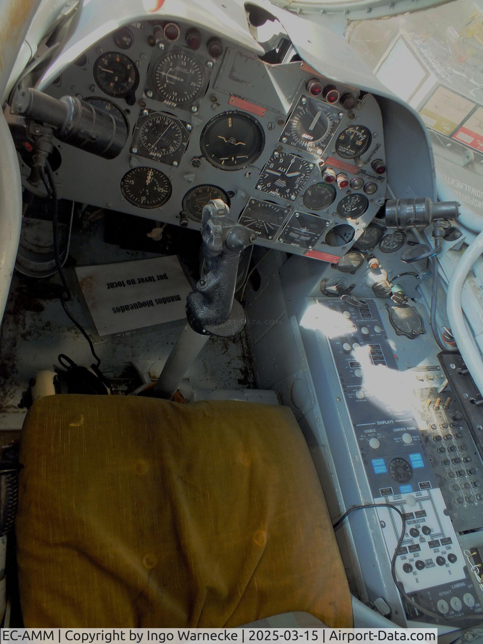 EC-AMM, 1955 Hispano HA-200R1 Saeta C/N P1, Hispano HA-200R1 Saeta first prototype at the FPAC (Fundació Parc Aeronàutic de Catalunya) Centre Cultural Aeronàutic, Barcelona El Prat airport