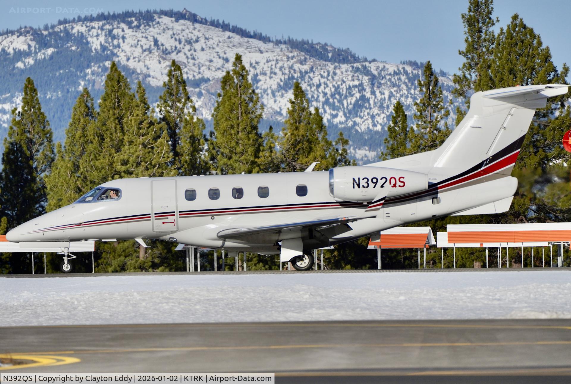 N392QS, 2016 Embraer EMB-505 Phenom 300 C/N 50500349, Truckee Tahoe airport in California 2026