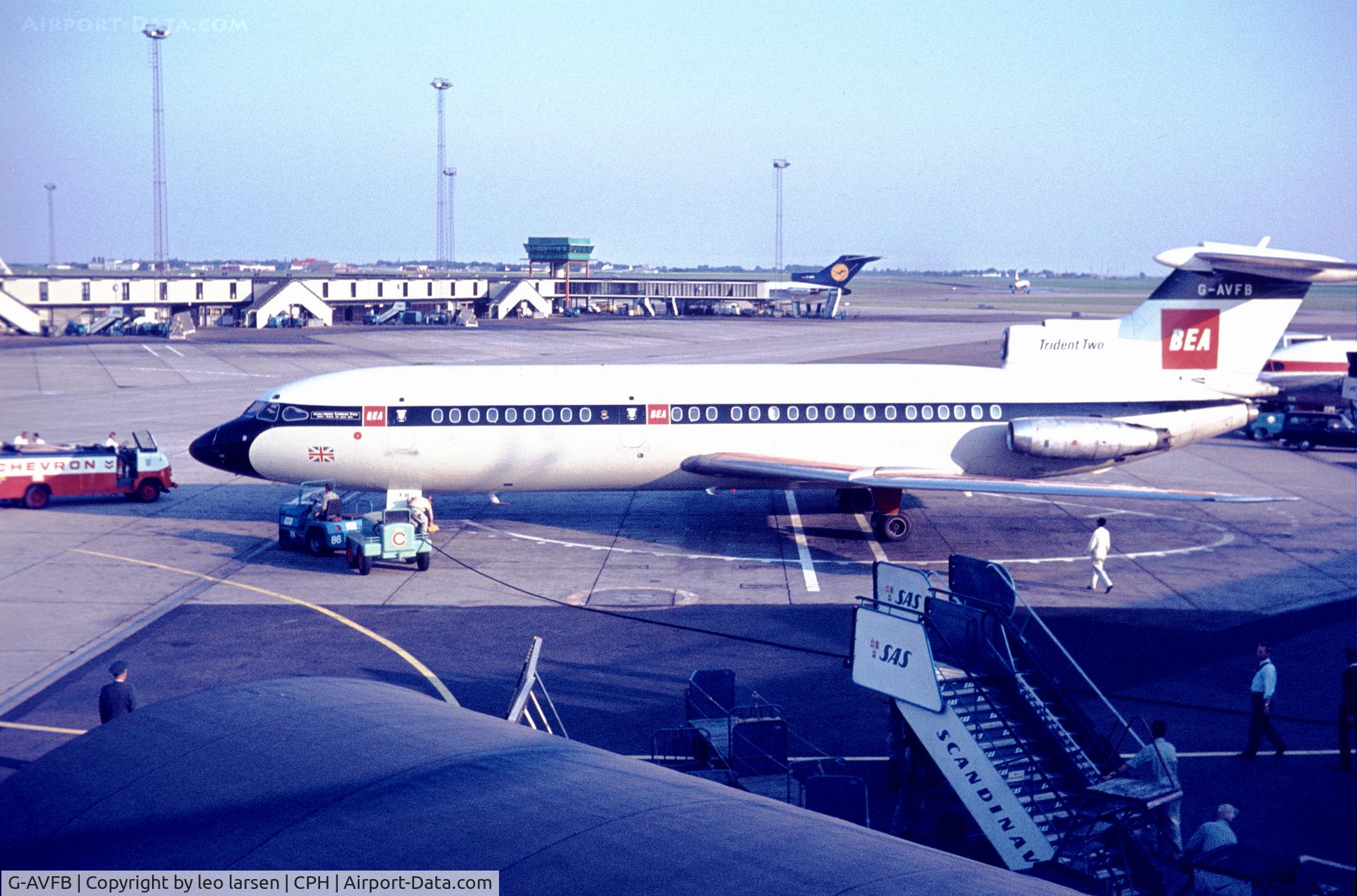 G-AVFB, 1967 Hawker Siddeley HS-121 Trident 2E C/N 2141, Copenhagen 7.1969
