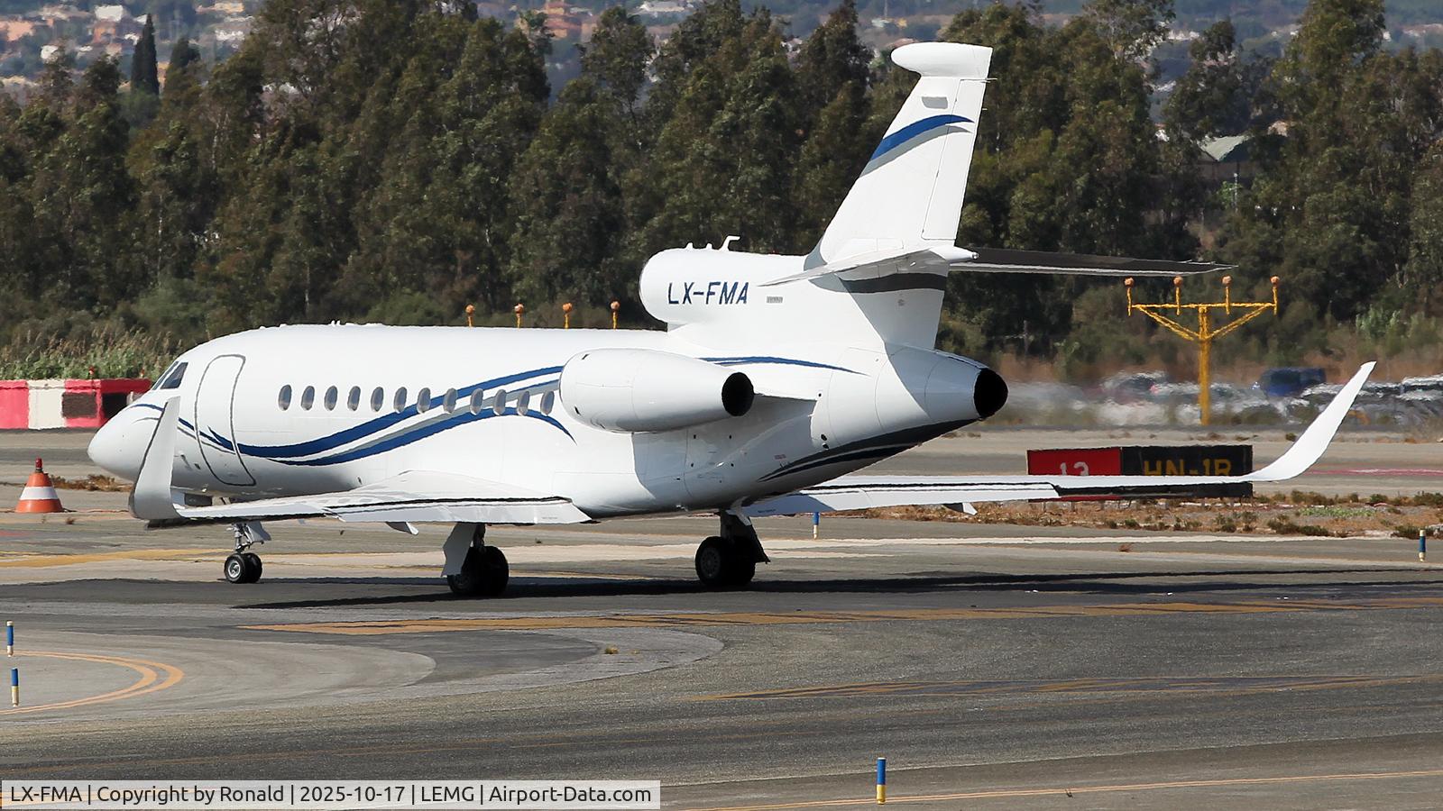 LX-FMA, Dassault Falcon 900LX C/N 329, at agp