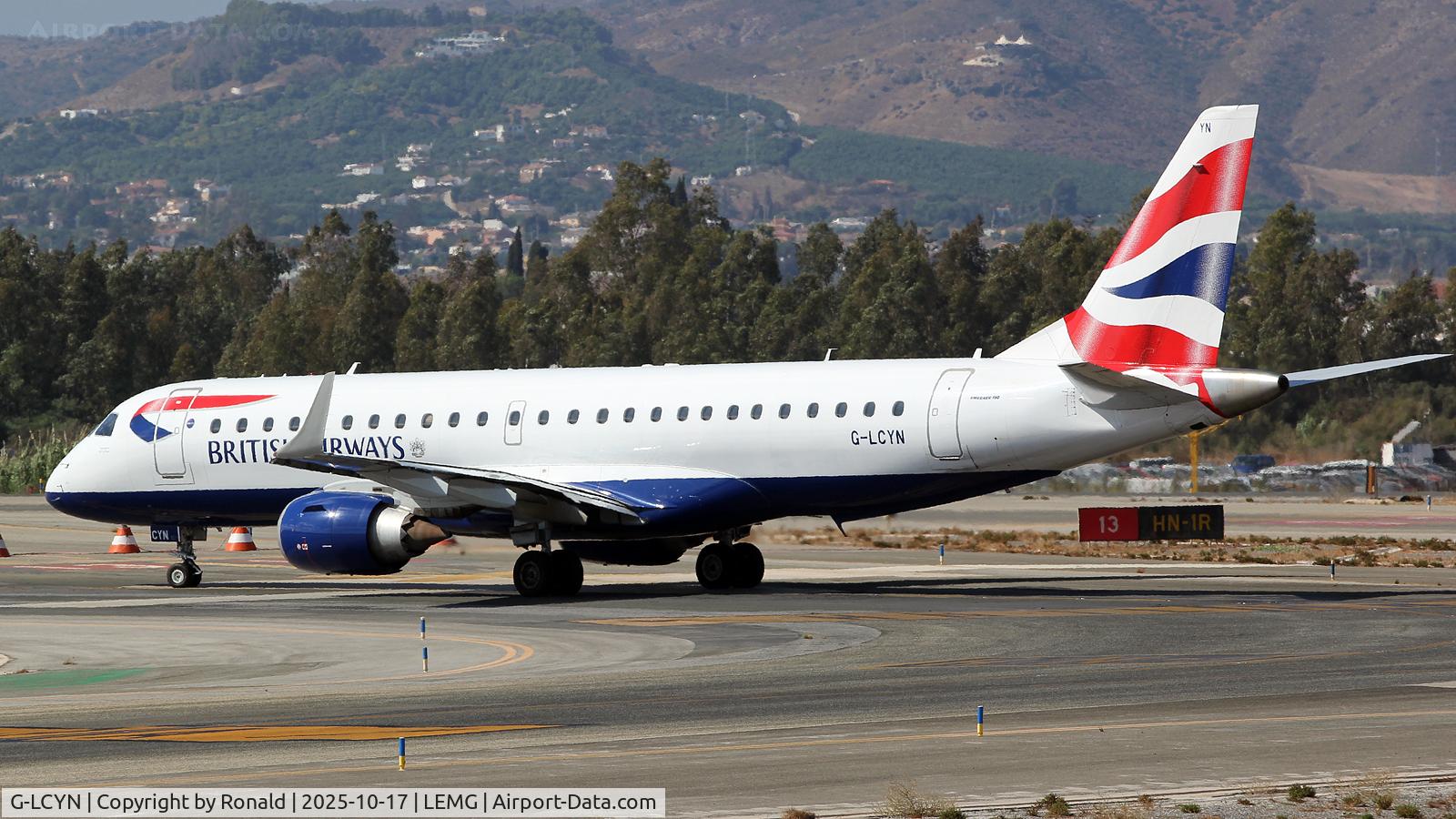 G-LCYN, 2010 Embraer 190SR (ERJ-190-100SR) C/N 19000392, at agp