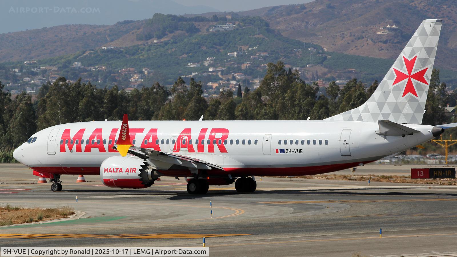 9H-VUE, 2021 Boeing 737-8-200 MAX C/N 65876, at agp