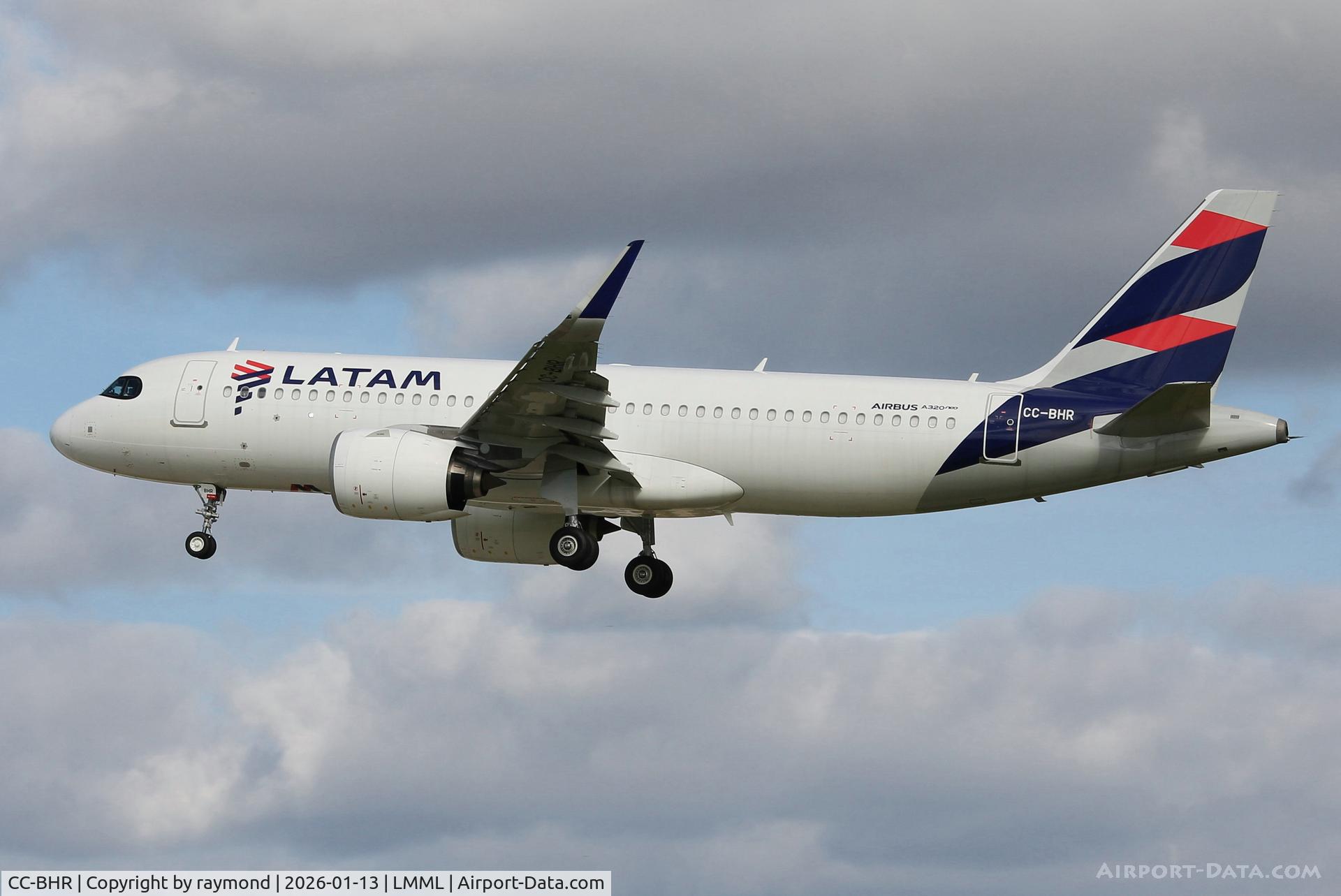 CC-BHR, Airbus A320-271 N C/N 9031, Airbus A320-271N reg CC-BHR of LATAM Chile landing in Malta on delivery. The aircraft was previously with Indigo Airlines as VT-IJH.