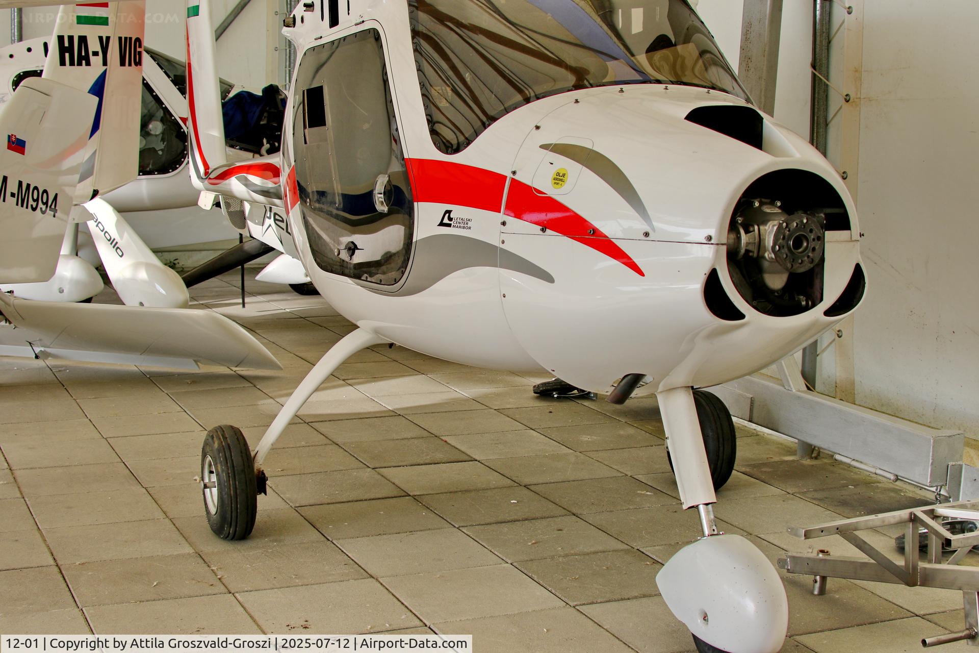 12-01, 2012 Pipistrel Virus 912 C/N 405SN912, Becsehely, Mura Airport, Hungary - One-Two-Fly.hu service hangar