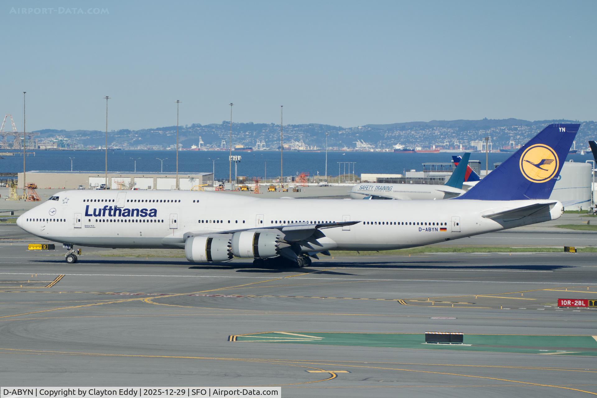 D-ABYN, 2014 Boeing 747-830 C/N 37838, Sky Terrace SFO 2025