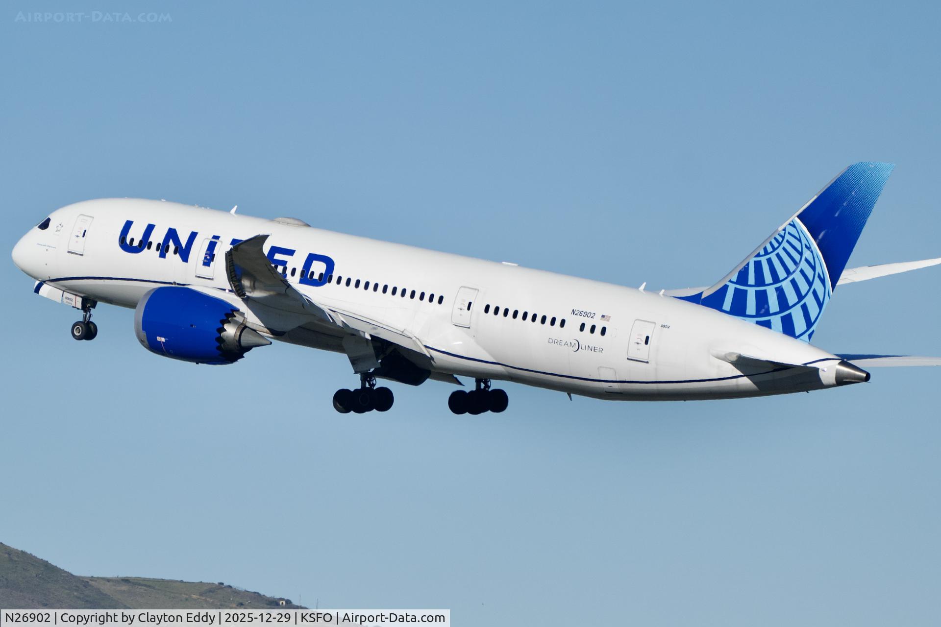 N26902, 2012 Boeing 787-8 Dreamliner C/N 34822, Sky Terrace SFO 2025