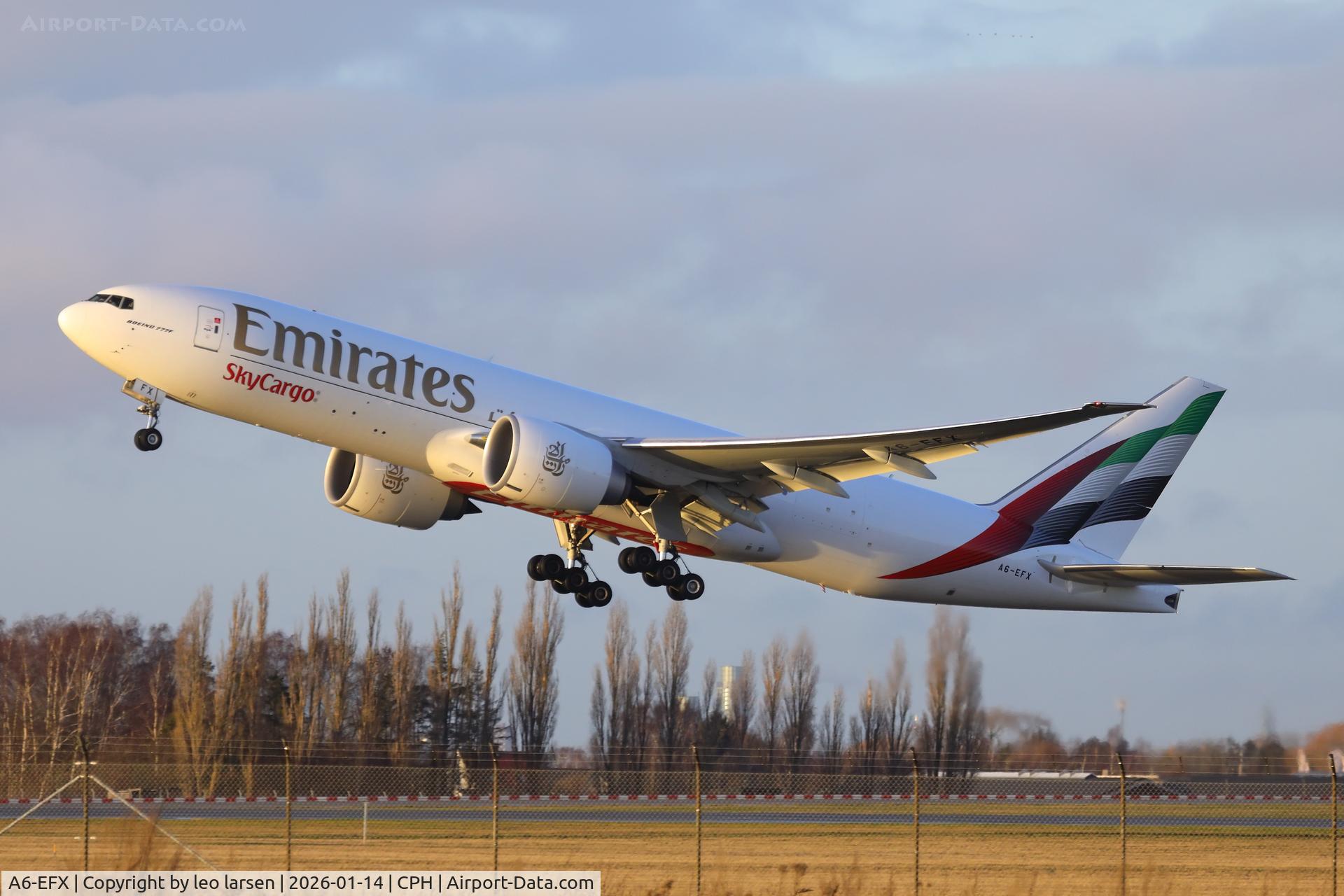 A6-EFX, 2025 Boeing B-777-F C/N 68619, Copenhagen 14.1.2026