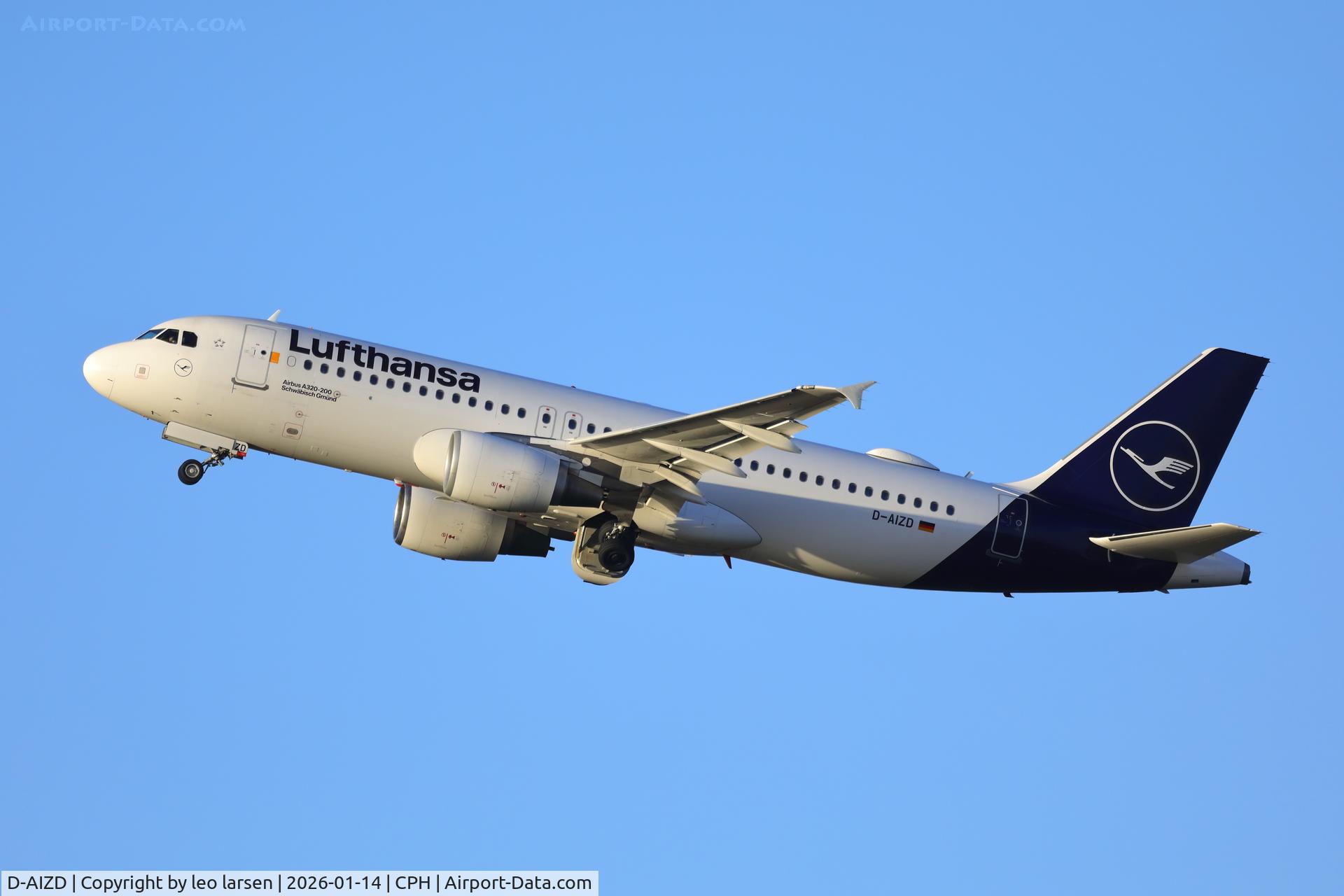 D-AIZD, 2010 Airbus A320-214 C/N 4191, Copenhagen 14.1.2026