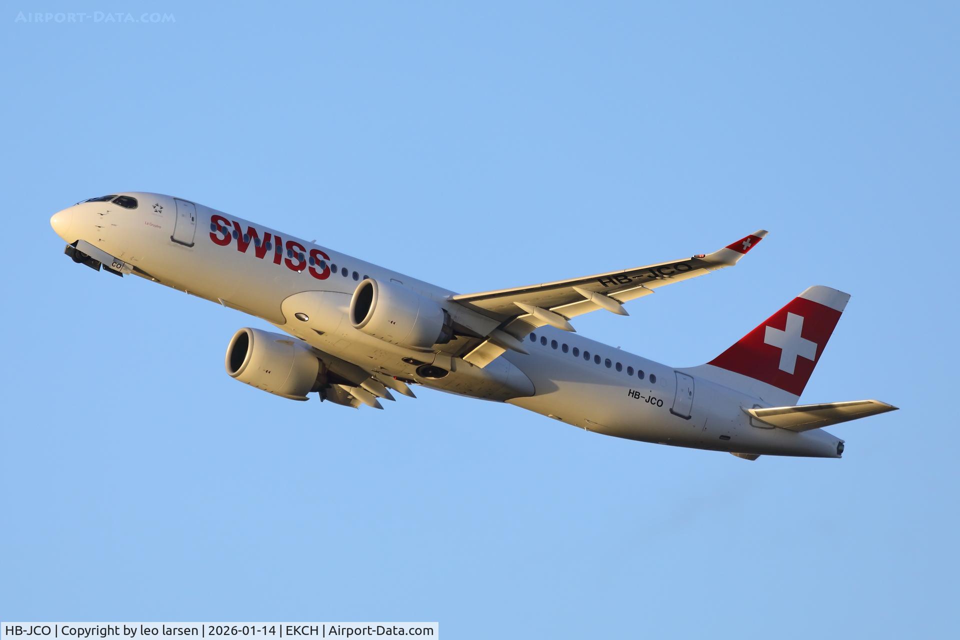HB-JCO, 2018 Bombardier CSeries CS300 (BD-500-1A11) C/N 55033, Copenhagen 14.1.2026-