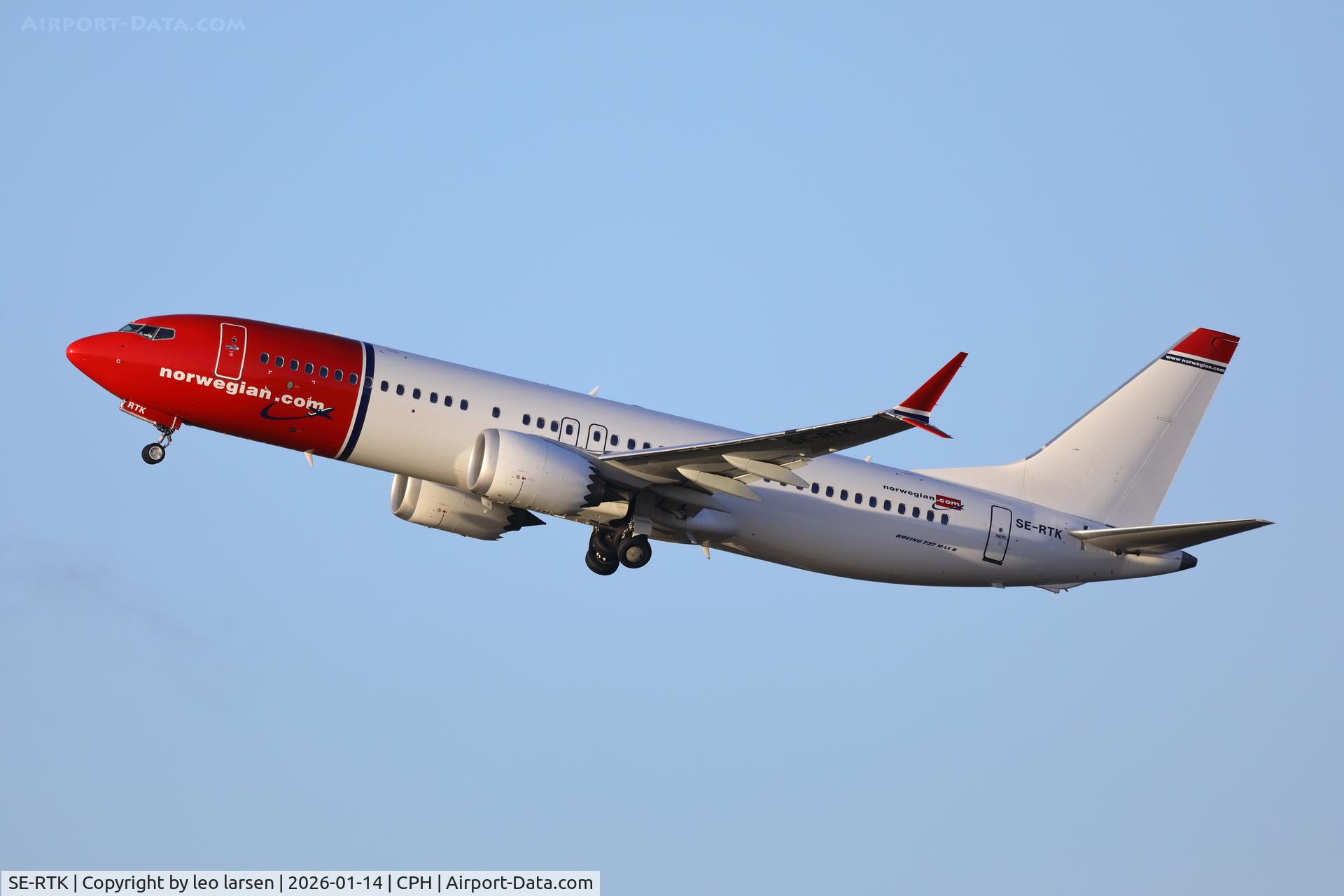SE-RTK, 2023 Boeing 737-8 MAX C/N 62922, Copenhagen 14.1.2026