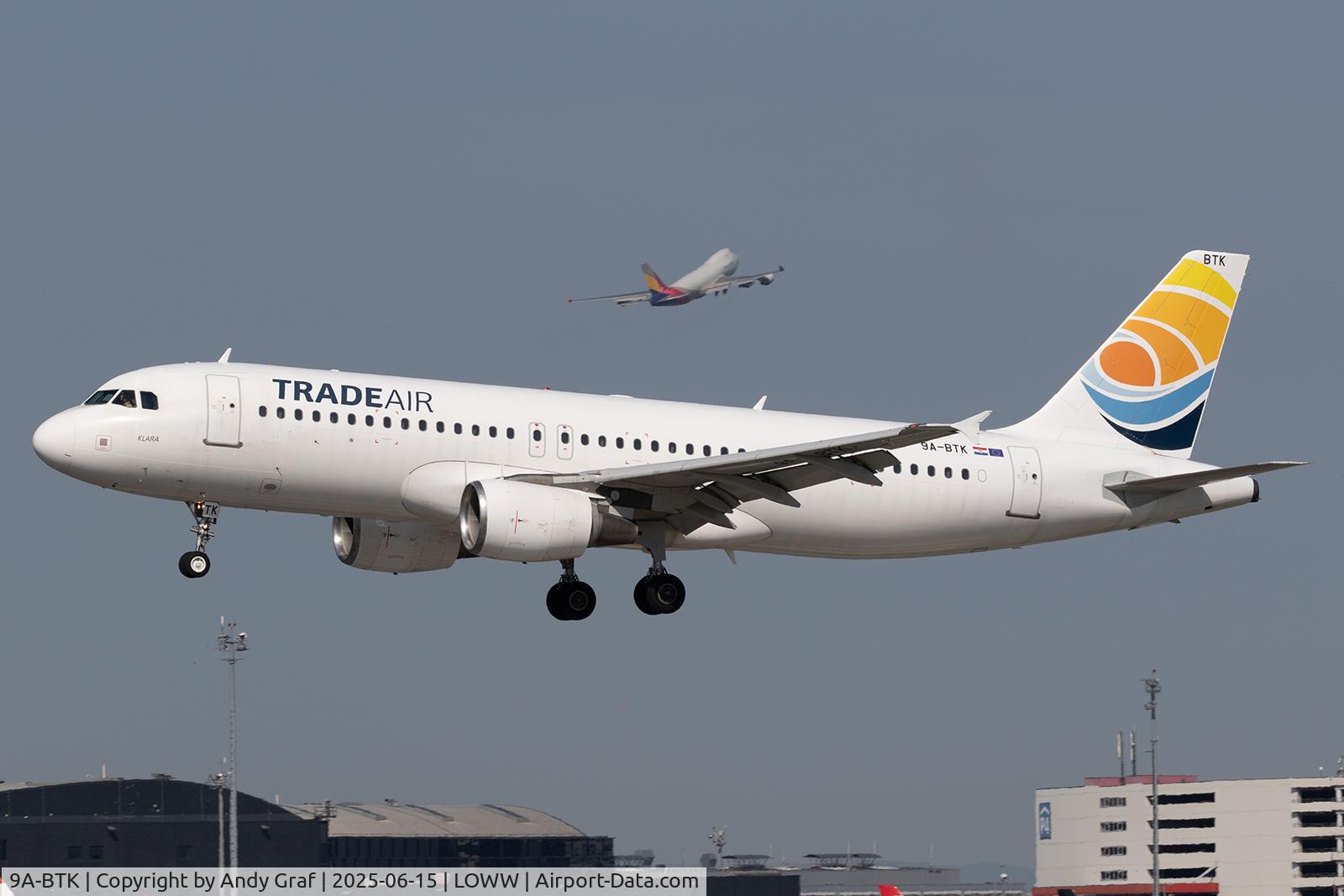 9A-BTK, 2005 Airbus A320-214 C/N 2569, Trade Air A320